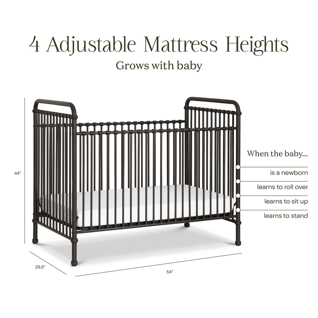 Namesake Abigail 3 in 1 Convertible Crib - Image 11