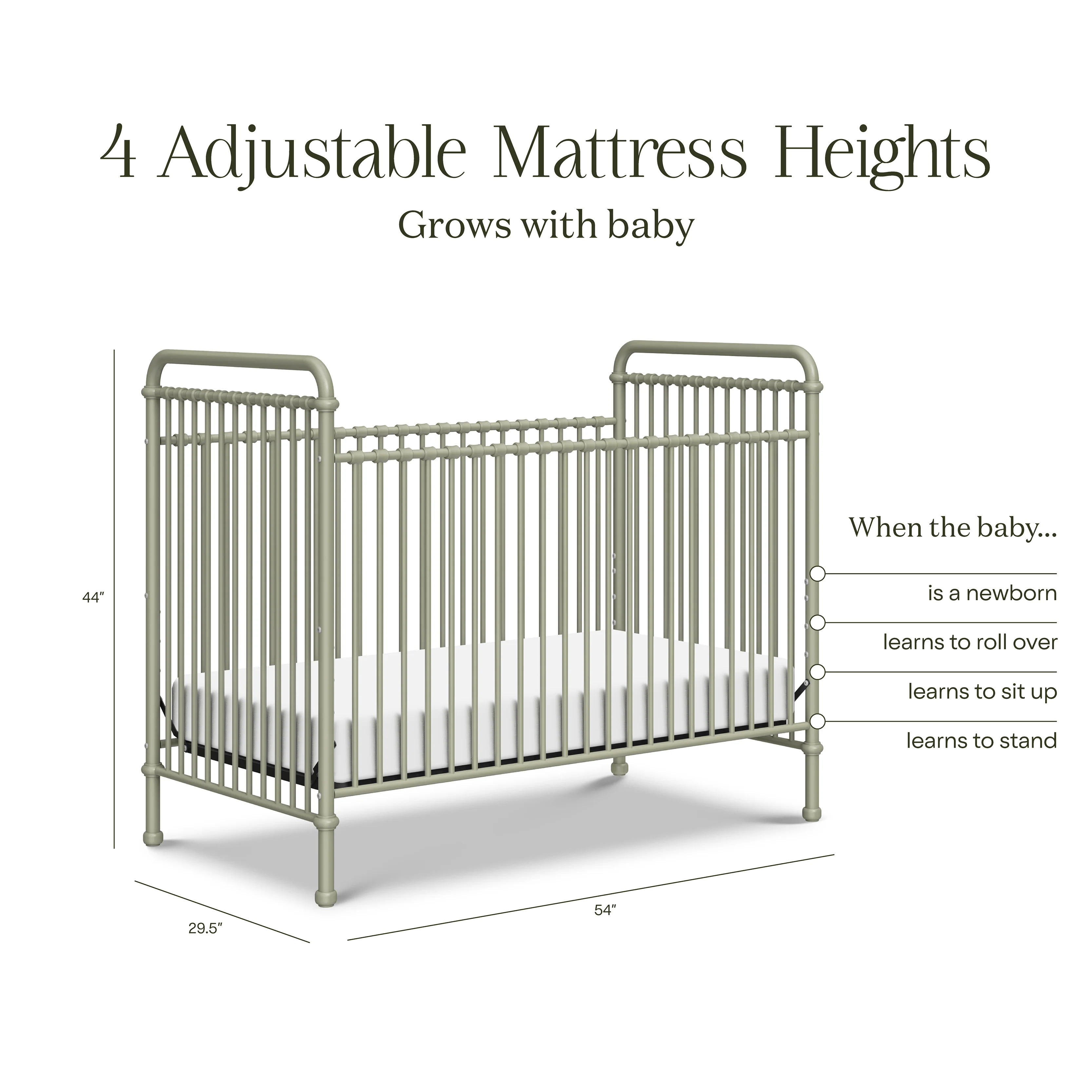 Namesake Abigail 3 in 1 Convertible Crib - Image 35