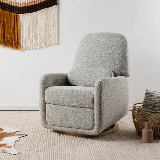 Arc Electronic Recliner and Swivel Glider in Boucle - Image 20