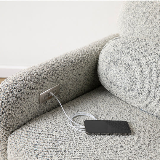 Arc Electronic Recliner and Swivel Glider in Boucle - Image 21