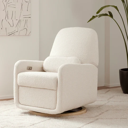 Arc Electronic Recliner and Swivel Glider in Boucle - Image 9