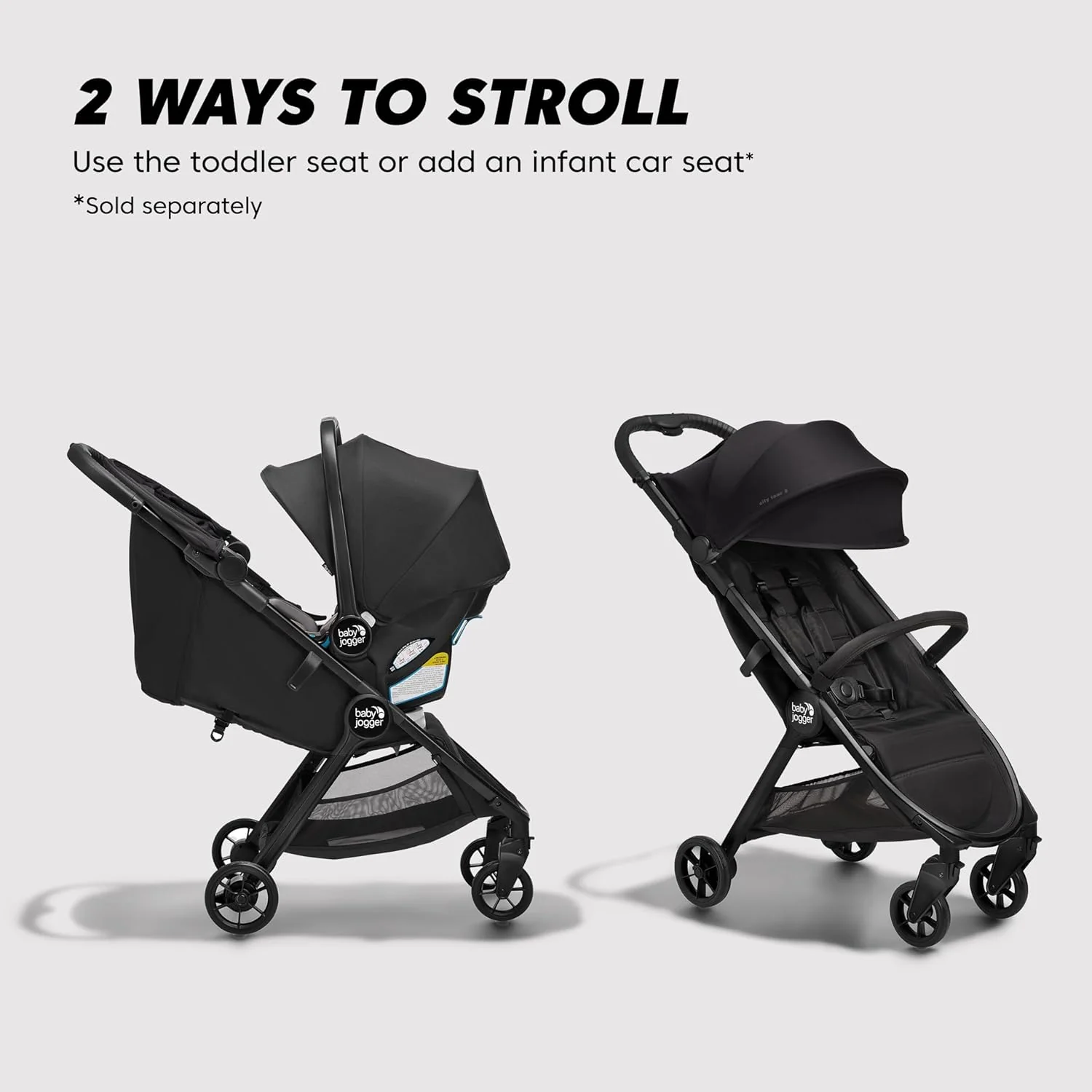 Baby Jogger City Tour™ 2 Eco stroller in Eco Black - Image 2