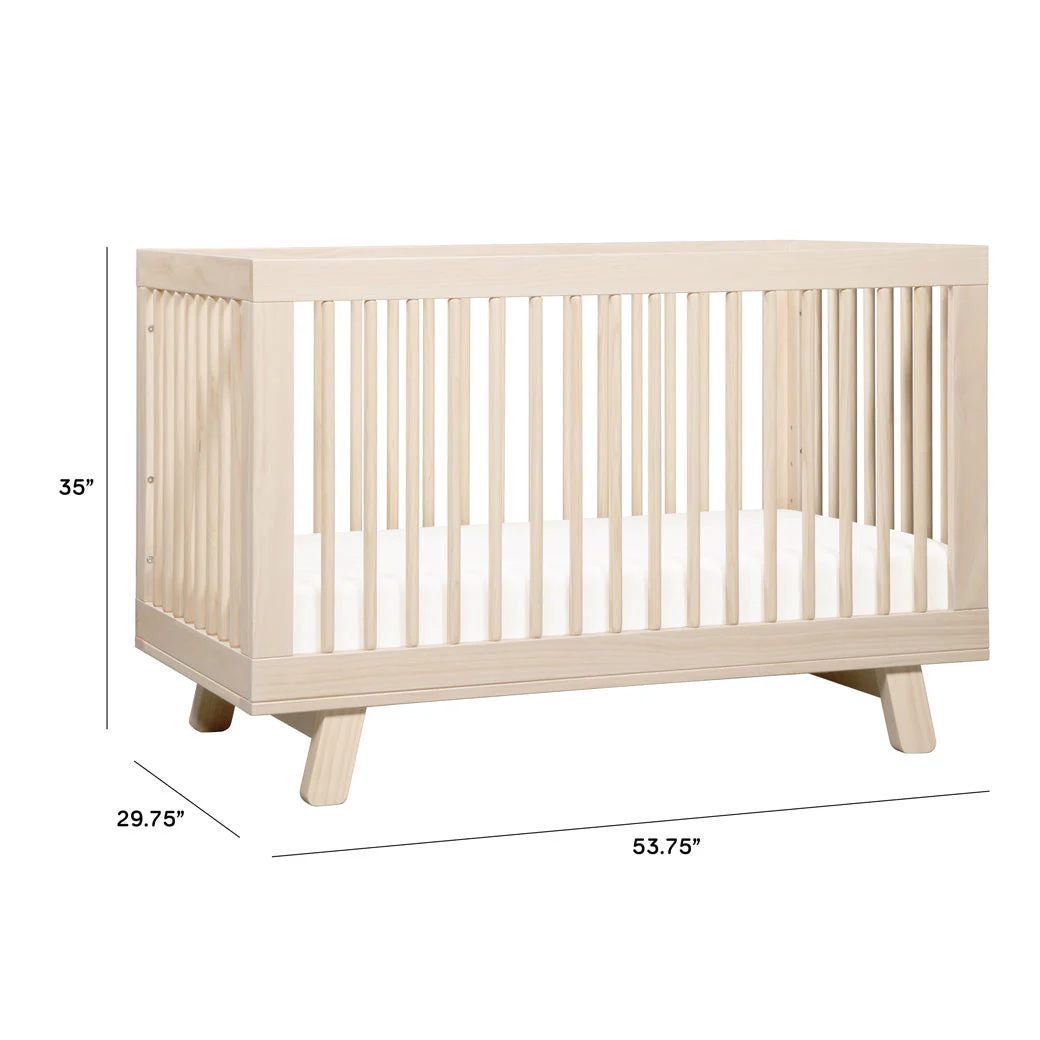 Hudson 3 in 1 Convertible Crib + Toddler Rail - Image 3