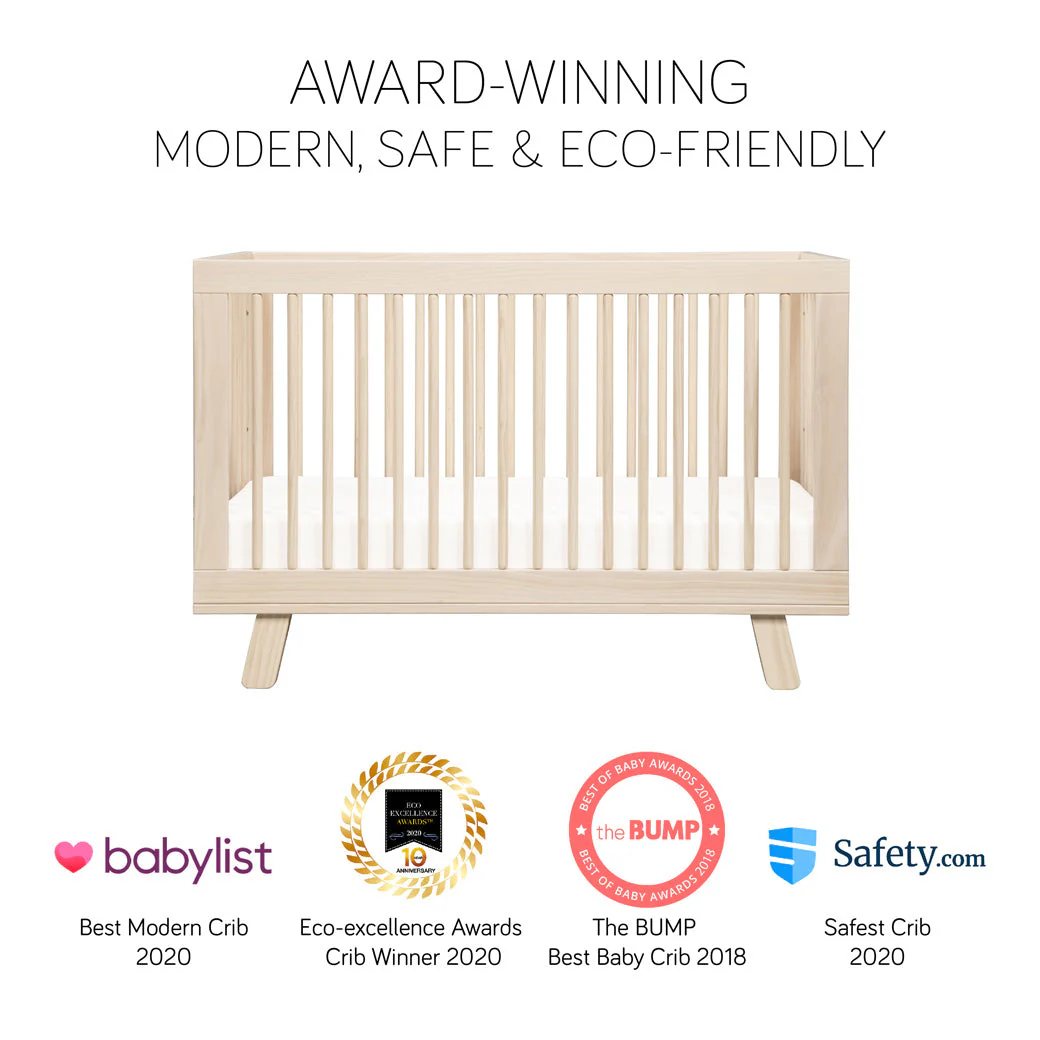 Hudson 3 in 1 Convertible Crib + Toddler Rail - Image 5