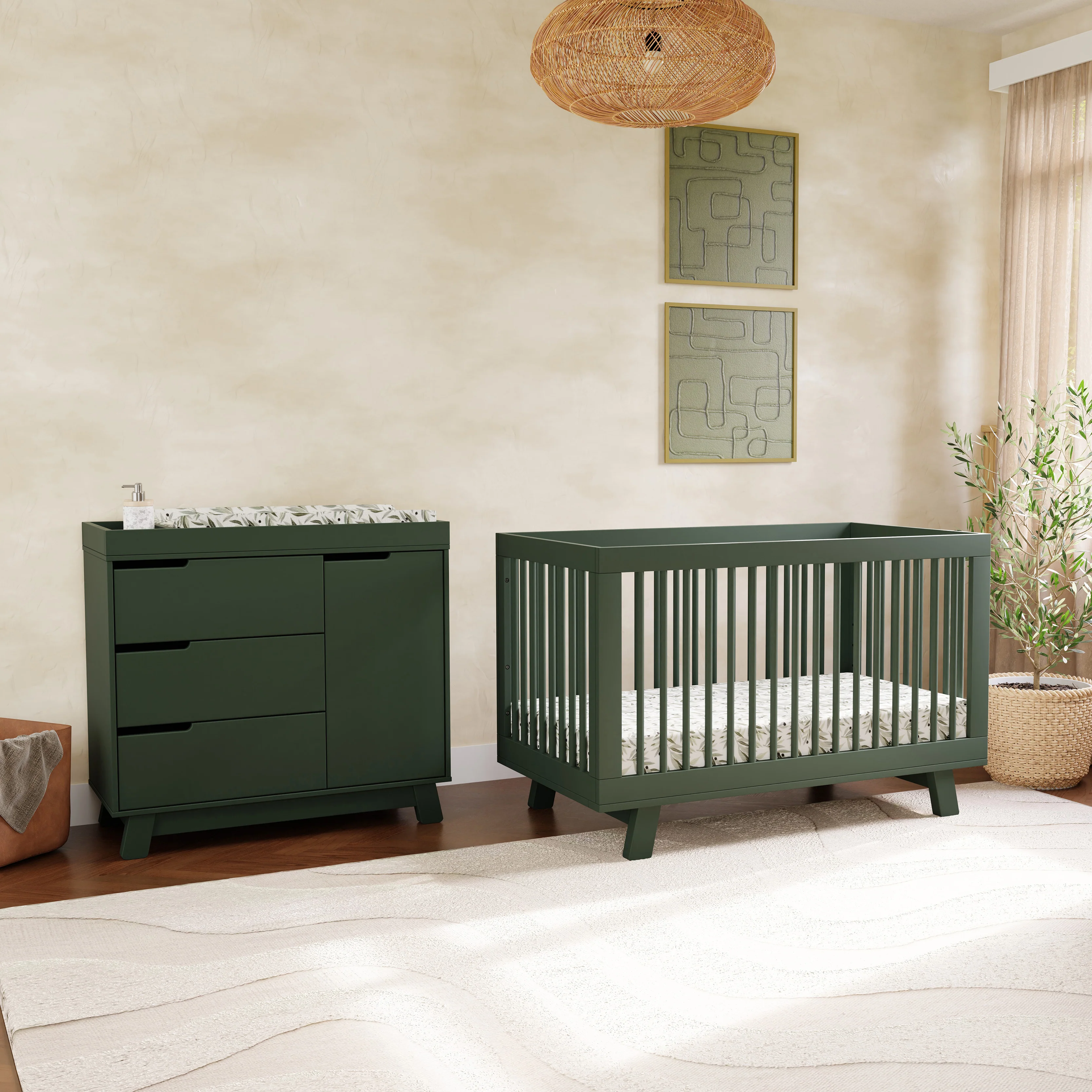 Hudson 3 in 1 Convertible Crib + Toddler Rail - Image 81