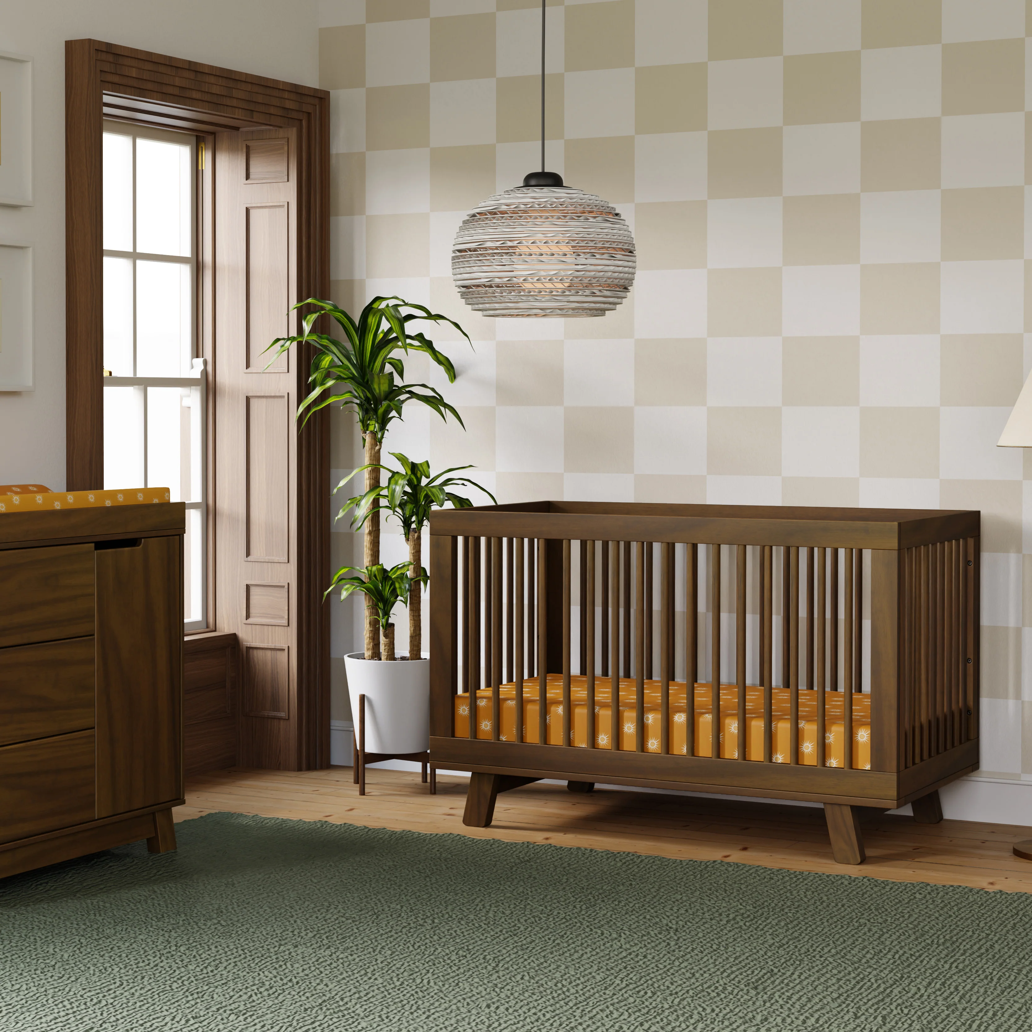 Hudson 3 in 1 Convertible Crib + Toddler Rail - Image 86
