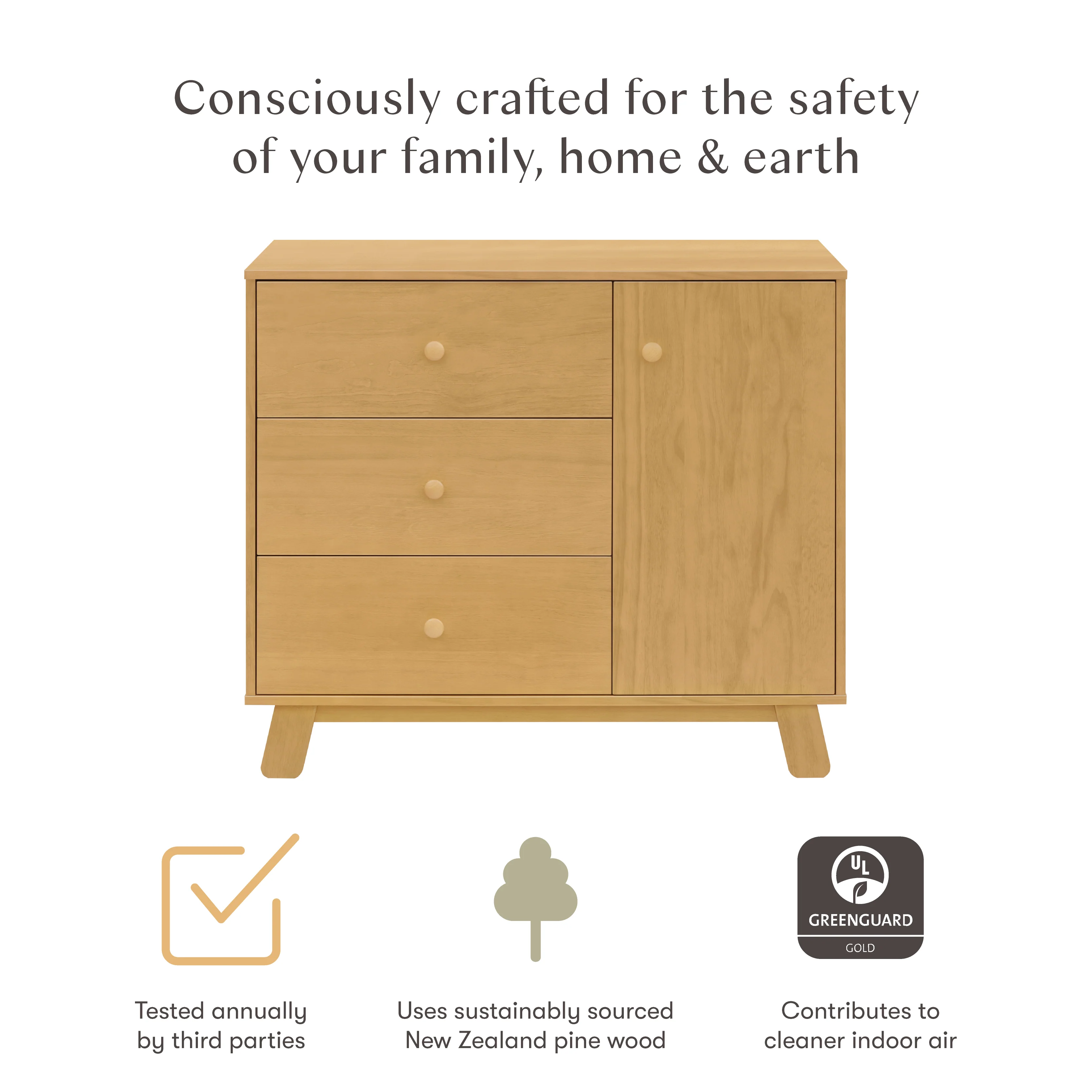 Babyletto Hudson Modern 3 Drawer Dresser - Image 10