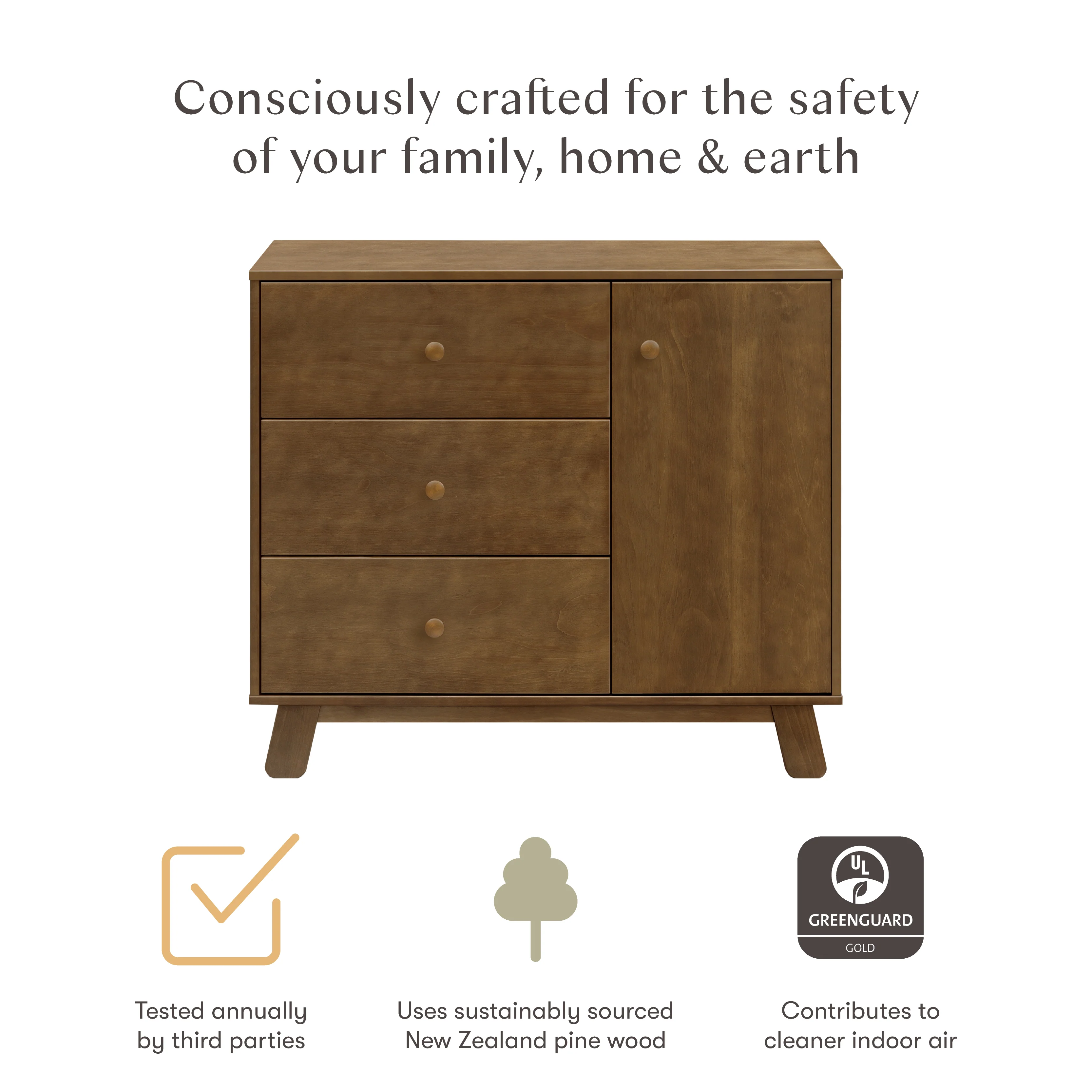 Babyletto Hudson Modern 3 Drawer Dresser - Image 17