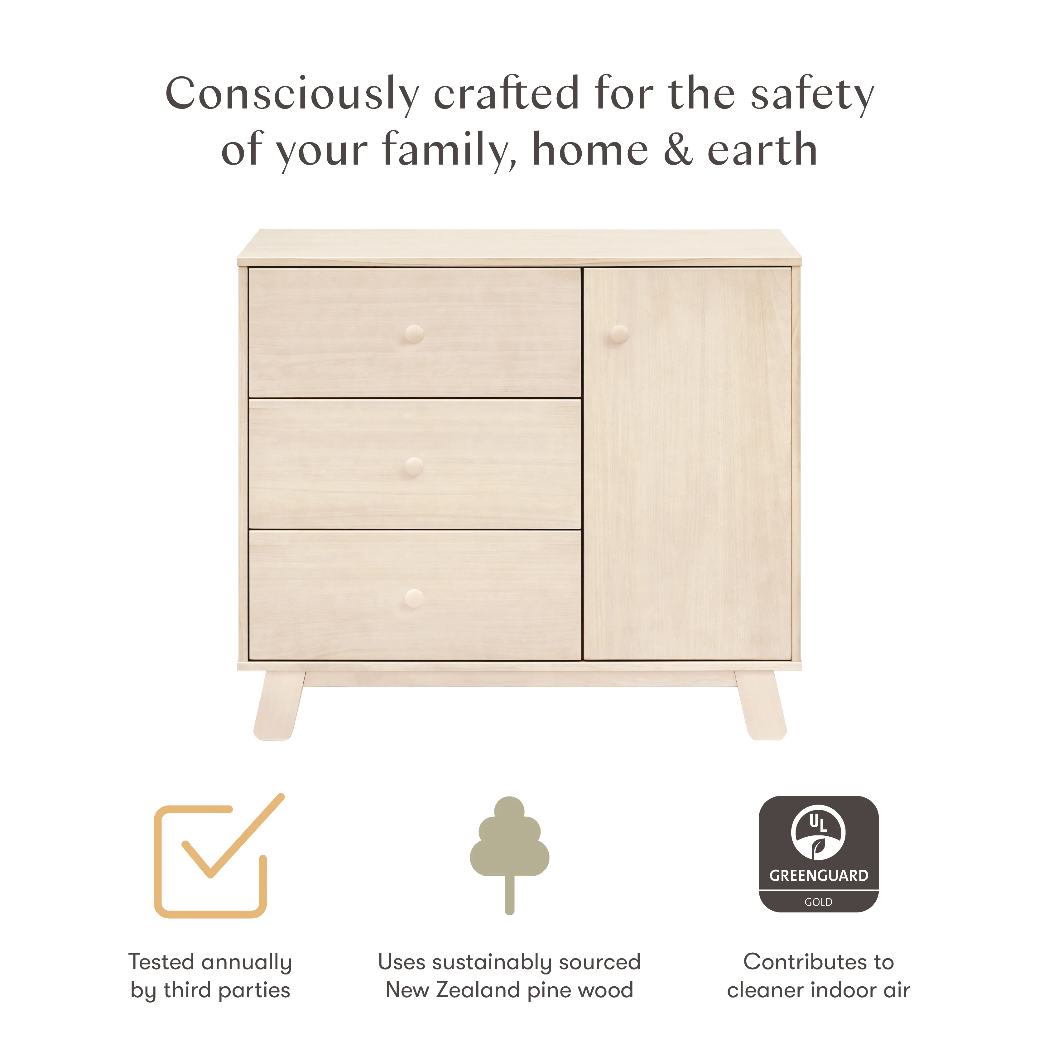 Babyletto Hudson Modern 3 Drawer Dresser - Image 26
