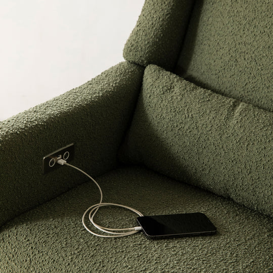 Babyletto Kiwi Glider Recliner in Boucle - Image 35