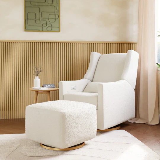 Babyletto Kiwi Glider Recliner in Boucle - Image 4