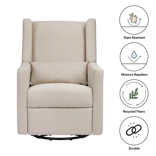 Babyletto Kiwi Glider Recliner in Performance Fabric - Image 13