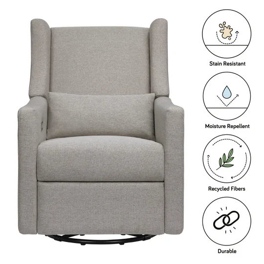 Babyletto Kiwi Glider Recliner in Performance Fabric - Image 35