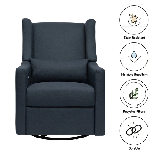 Babyletto Kiwi Glider Recliner in Performance Fabric - Image 46