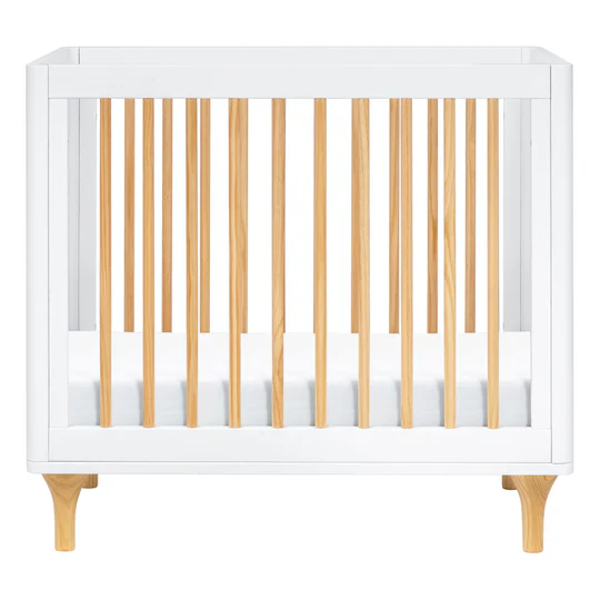 Lolly 4 in 1 Convertible Mini Crib and Twin Bed w/Toddler Bed Conversion Kit in White/Natural - Image 12