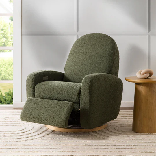 Babyletto Nami Electronic Recliner and Swivel Glider in Boucle Fabric with USB Port - Image 26