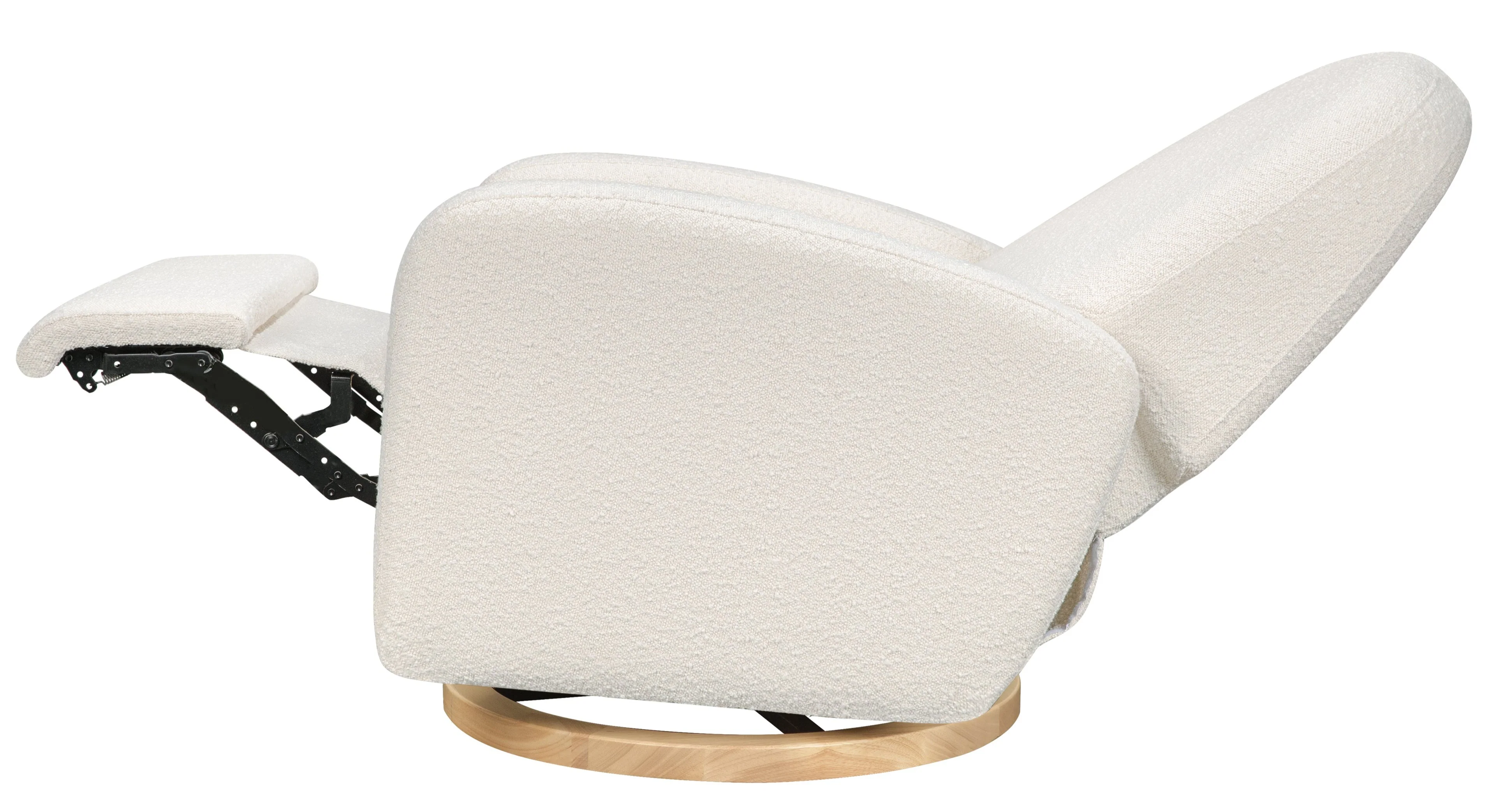 Babyletto Nami Electronic Recliner and Swivel Glider in Boucle Fabric with USB Port - Image 3