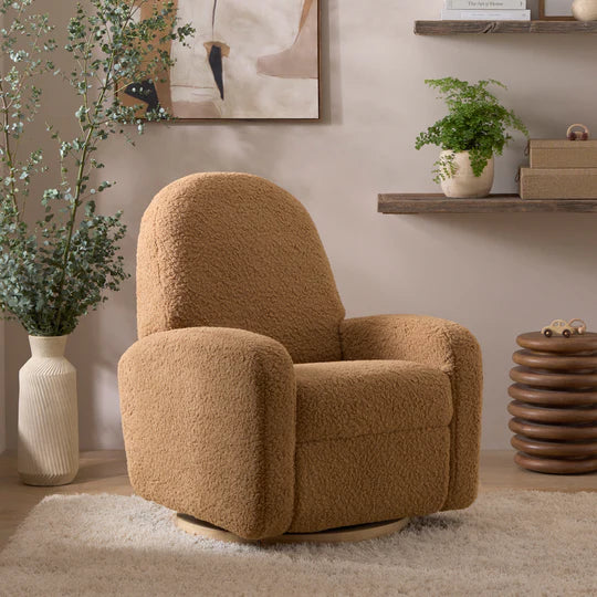 Babyletto Nami Electronic Recliner and Swivel Glider in Boucle Fabric with USB Port - Image 8