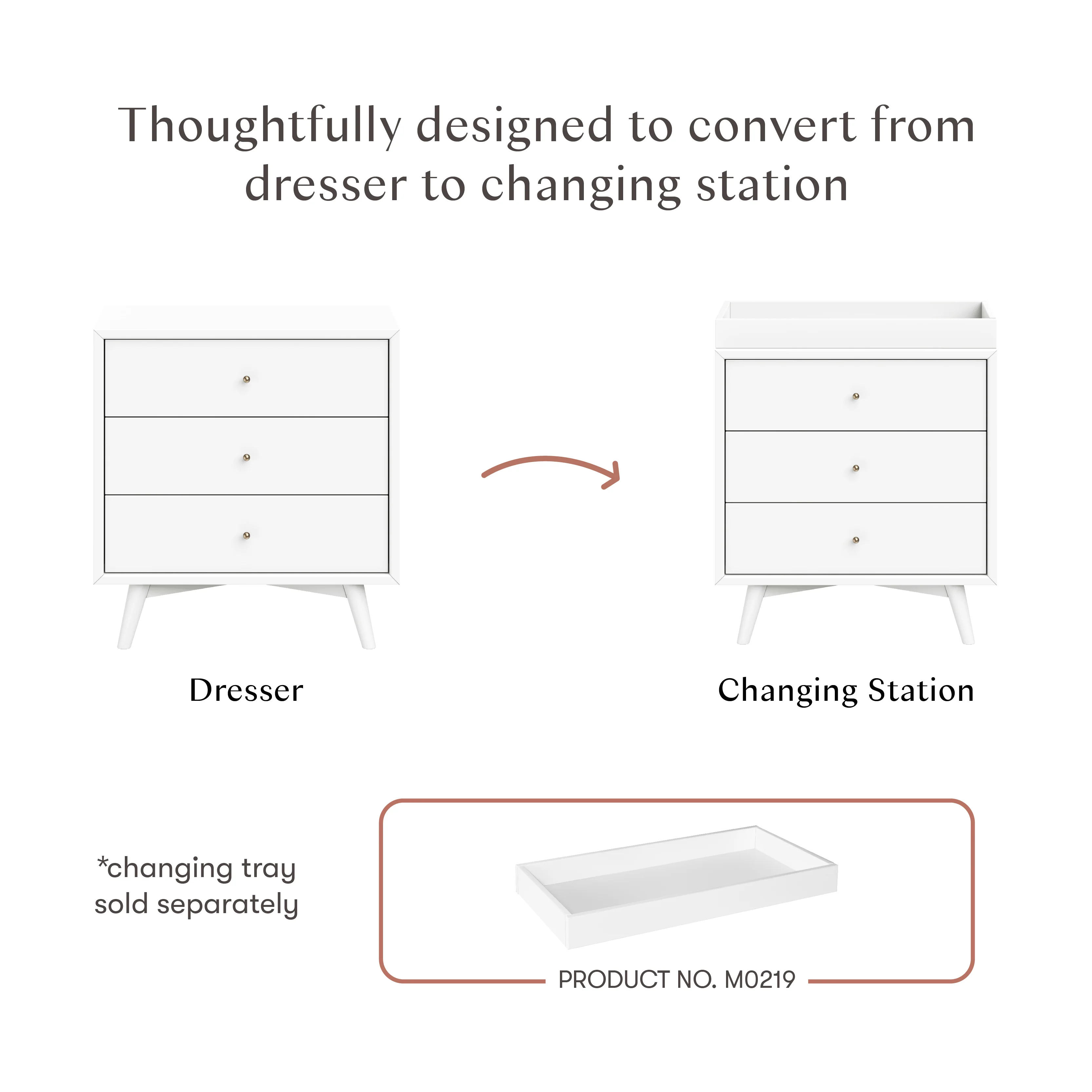 Babyletto Palma 3 Drawer Assembled Dresser - Image 2