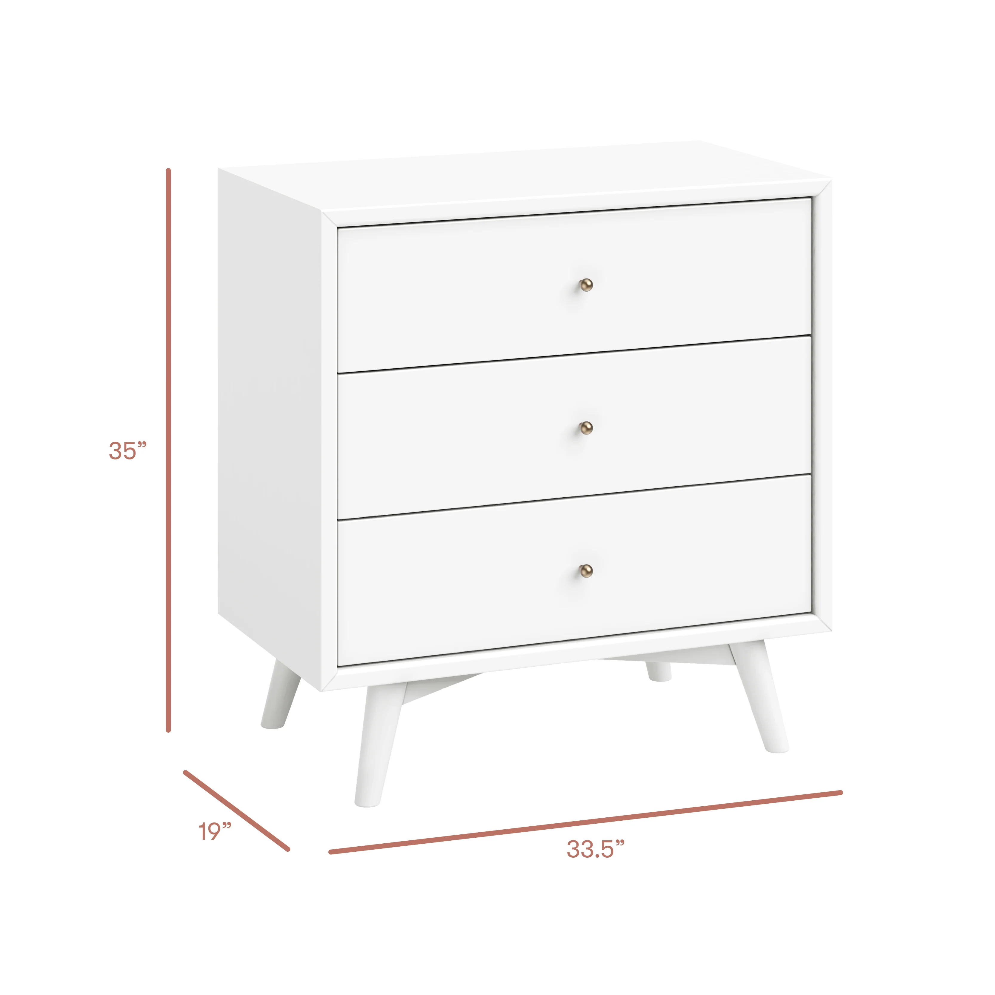 Babyletto Palma 3 Drawer Assembled Dresser - Image 3