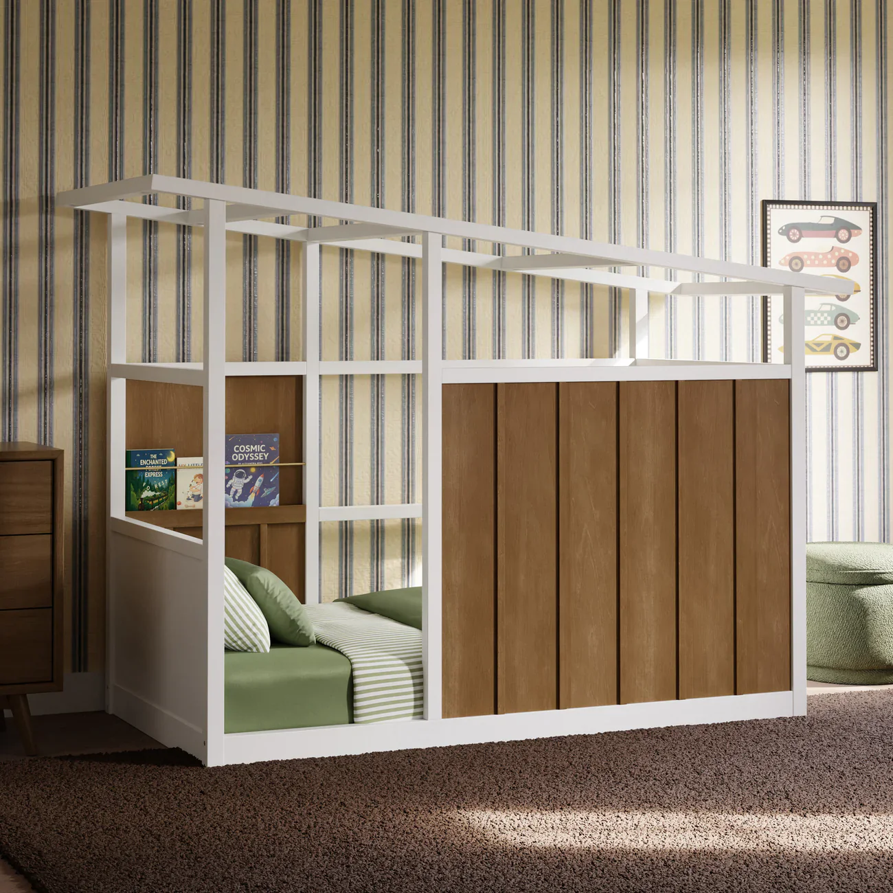 Babyletto Palma Mid Century House Twin Bed - Image 15