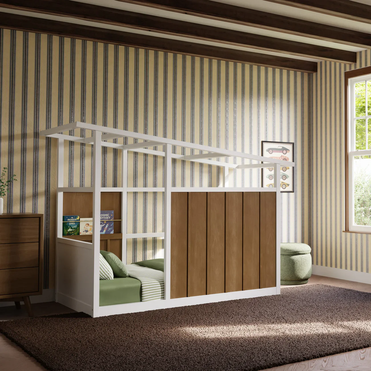 Babyletto Palma Mid Century House Twin Bed - Image 16
