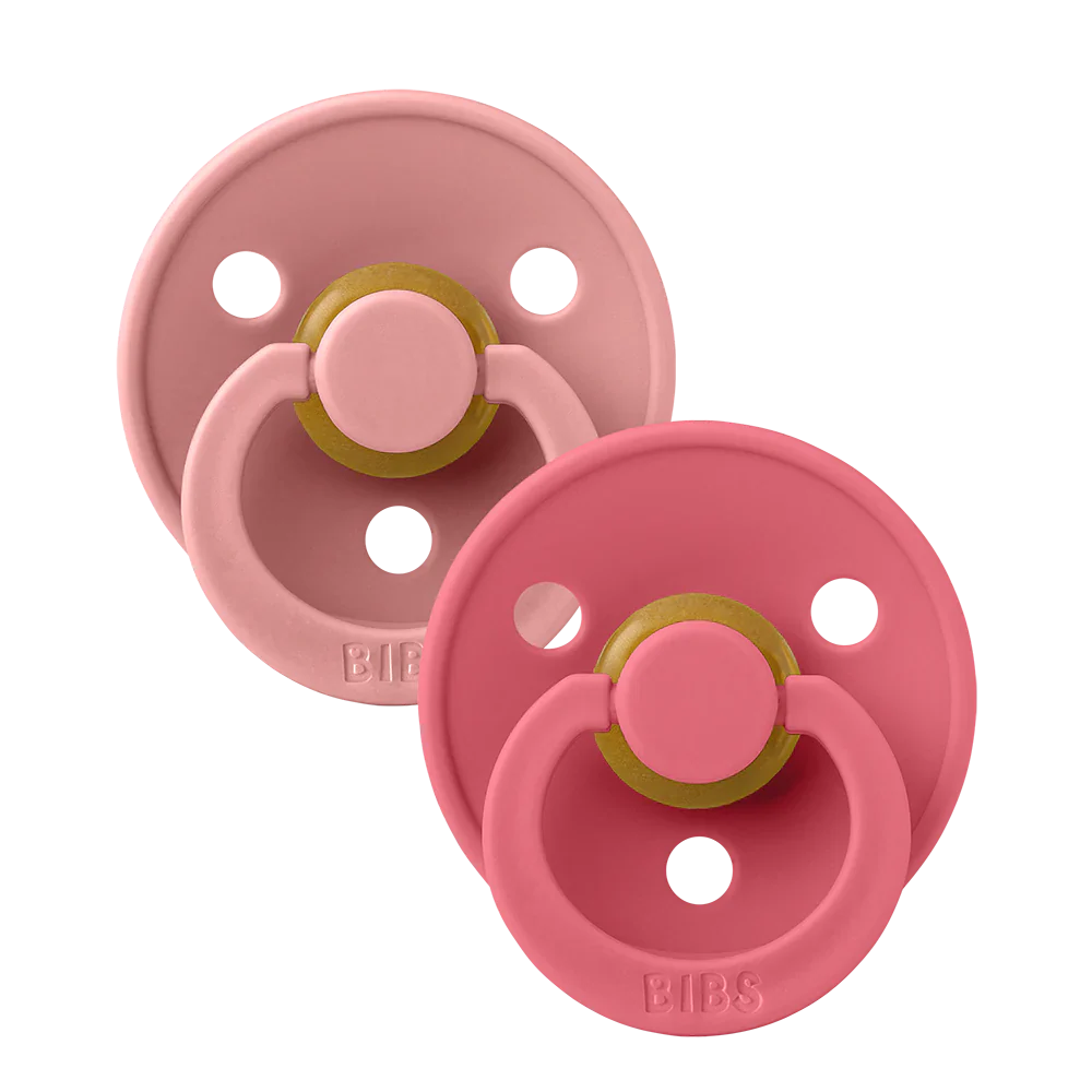 BIBS Pacifiers2 PK Dusty Pink Coral