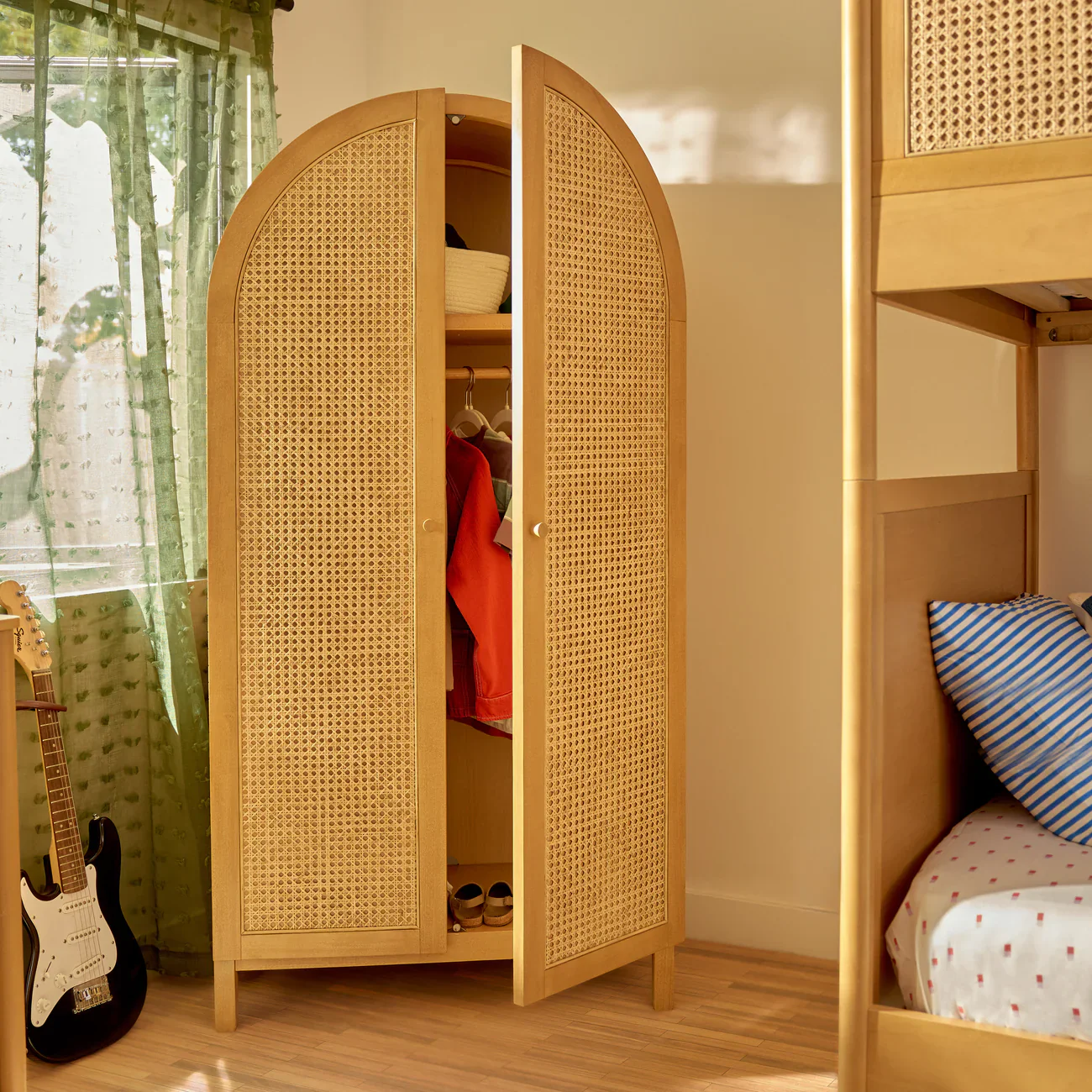 Blkids Bondi Cane Armoire in Honey - Image 10