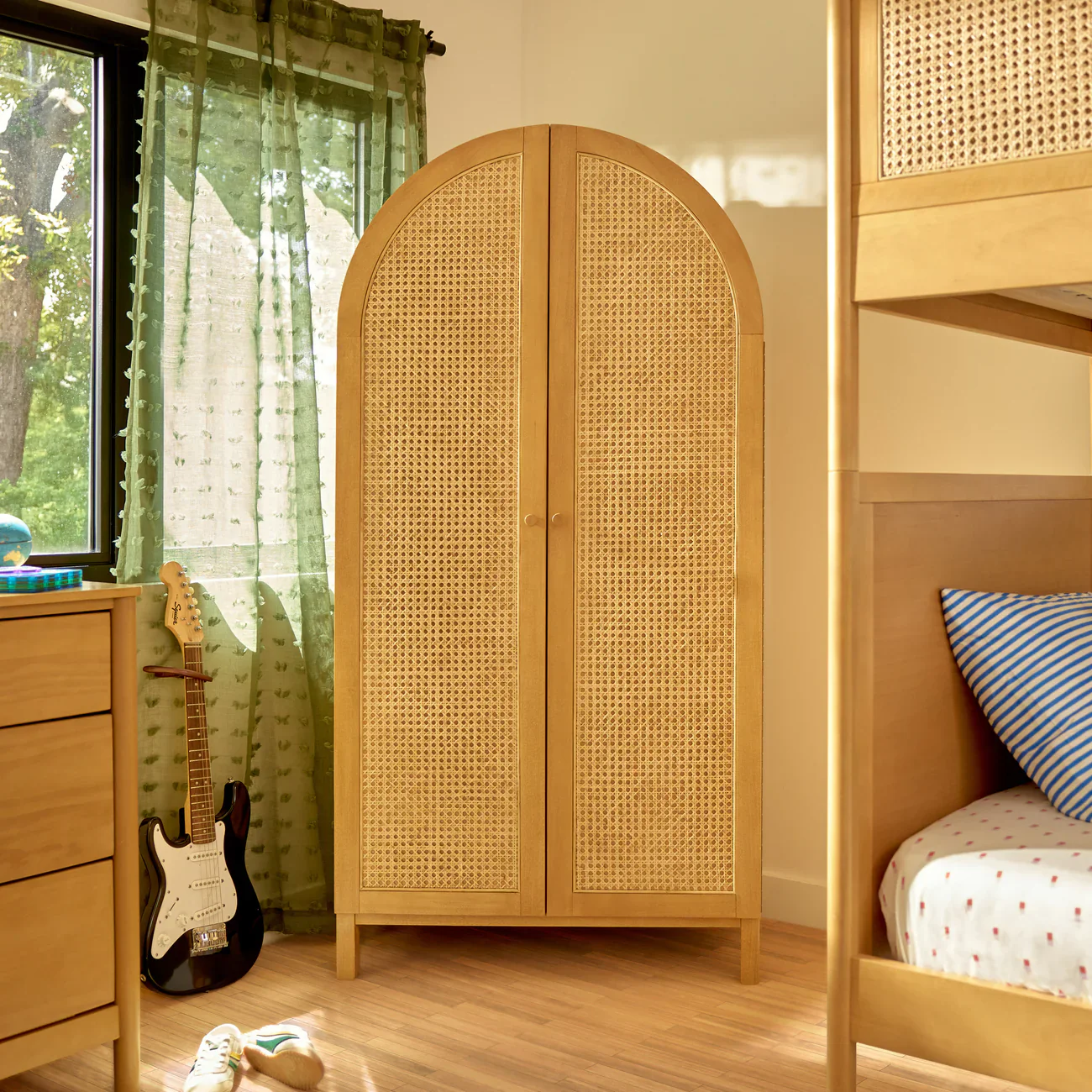 Blkids Bondi Cane Armoire in Honey - Image 11