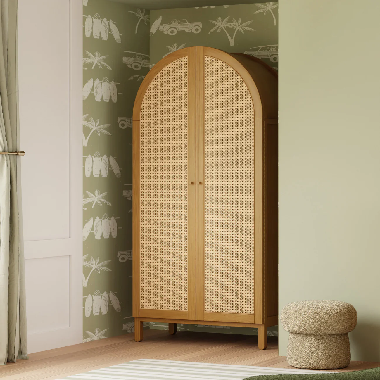 Blkids Bondi Cane Armoire in Honey - Image 4