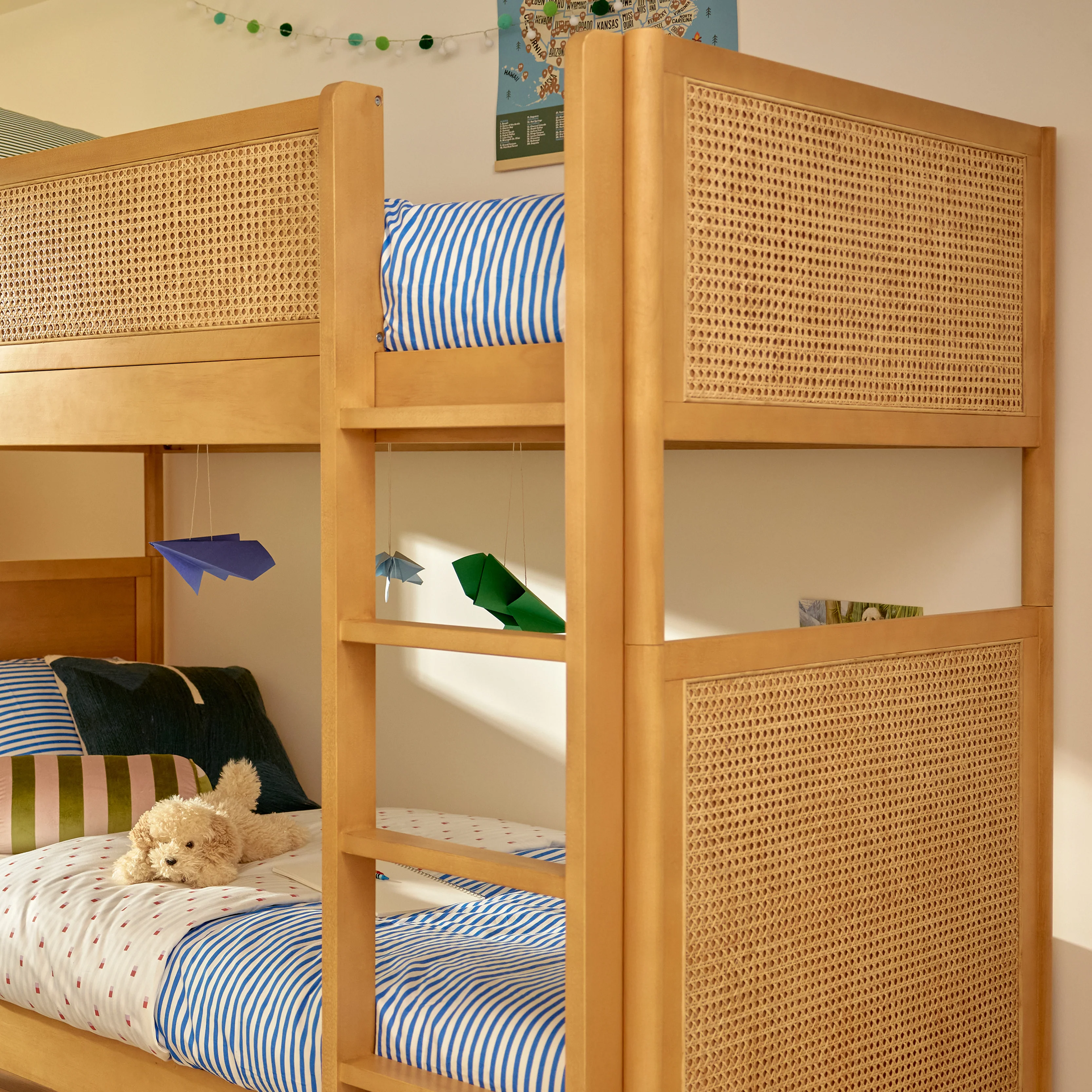 Blkids Bondi Cane Convertible Bunk Bed in Honey - Image 2