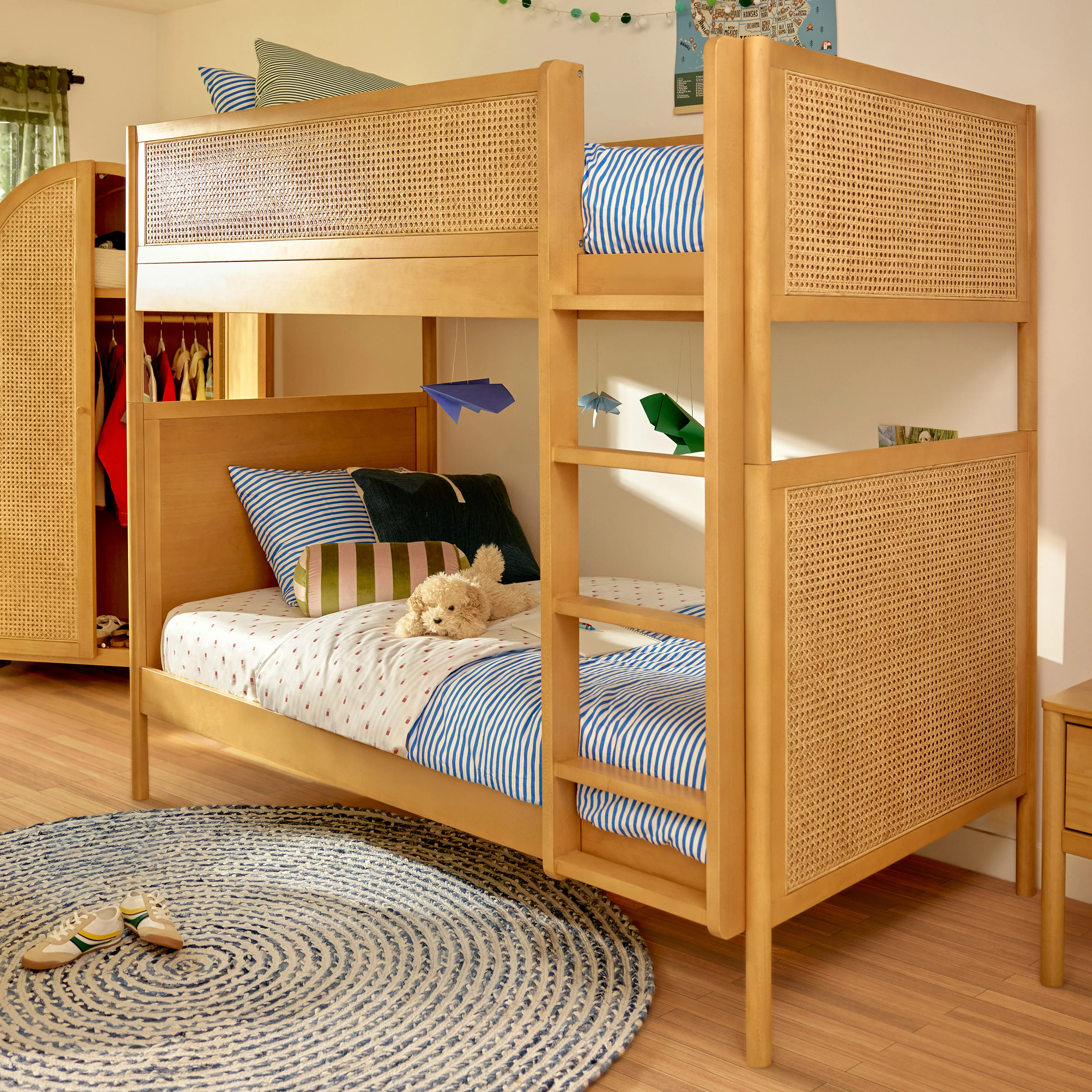 Blkids Bondi Cane Convertible Bunk Bed in Honey - Image 3