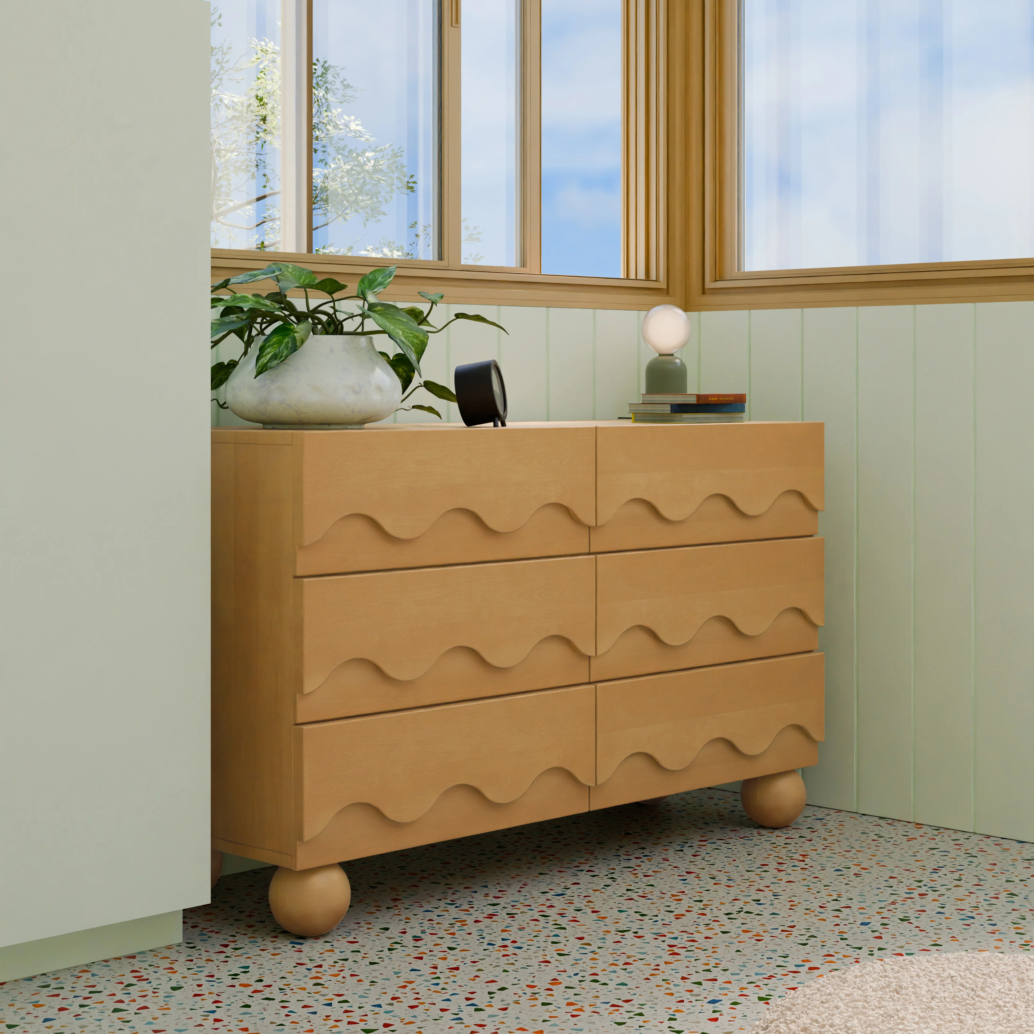 Blkids Lido Wave 6 Drawer Assembled Dresser - Image 10