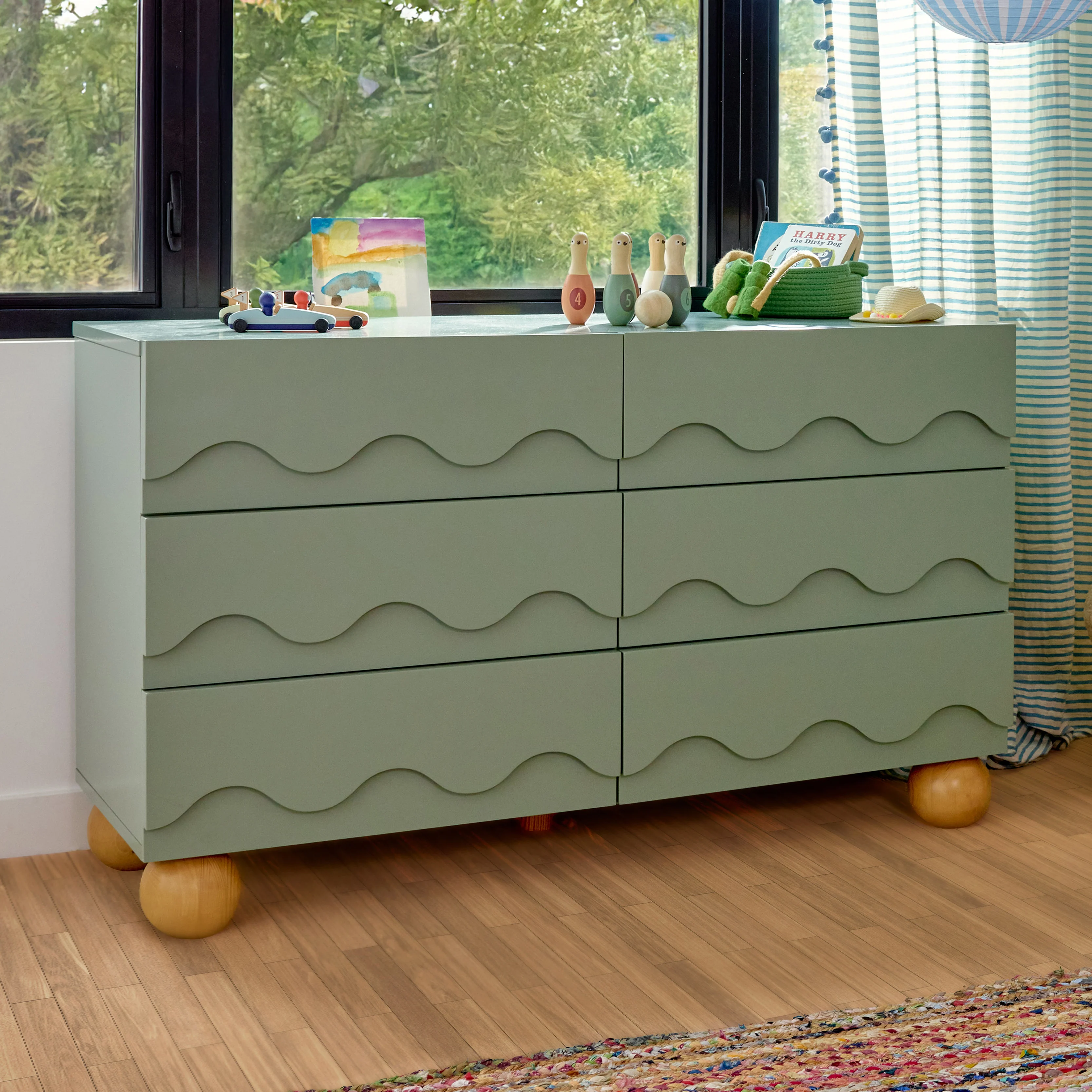 Blkids Lido Wave 6 Drawer Assembled Dresser - Image 23