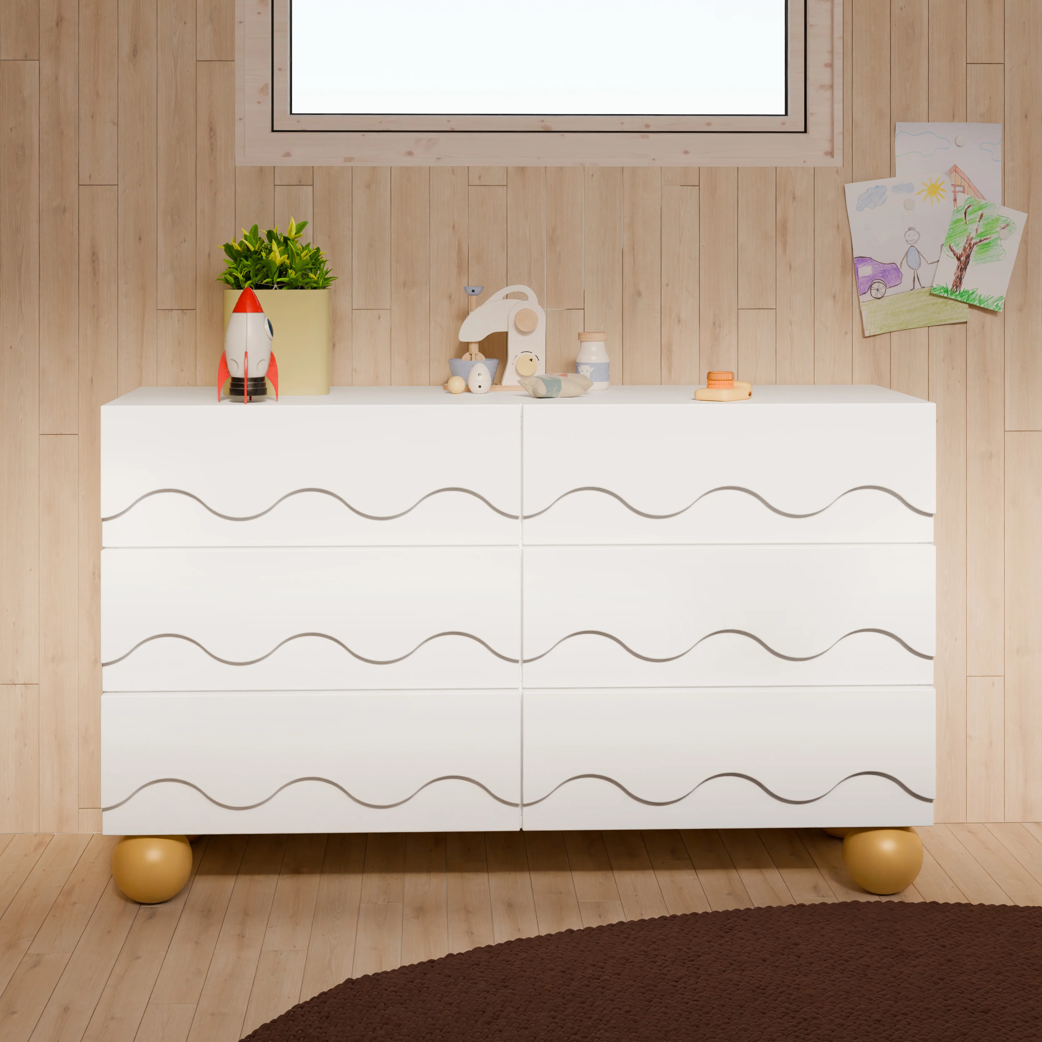 Blkids Lido Wave 6 Drawer Assembled Dresser - Image 39