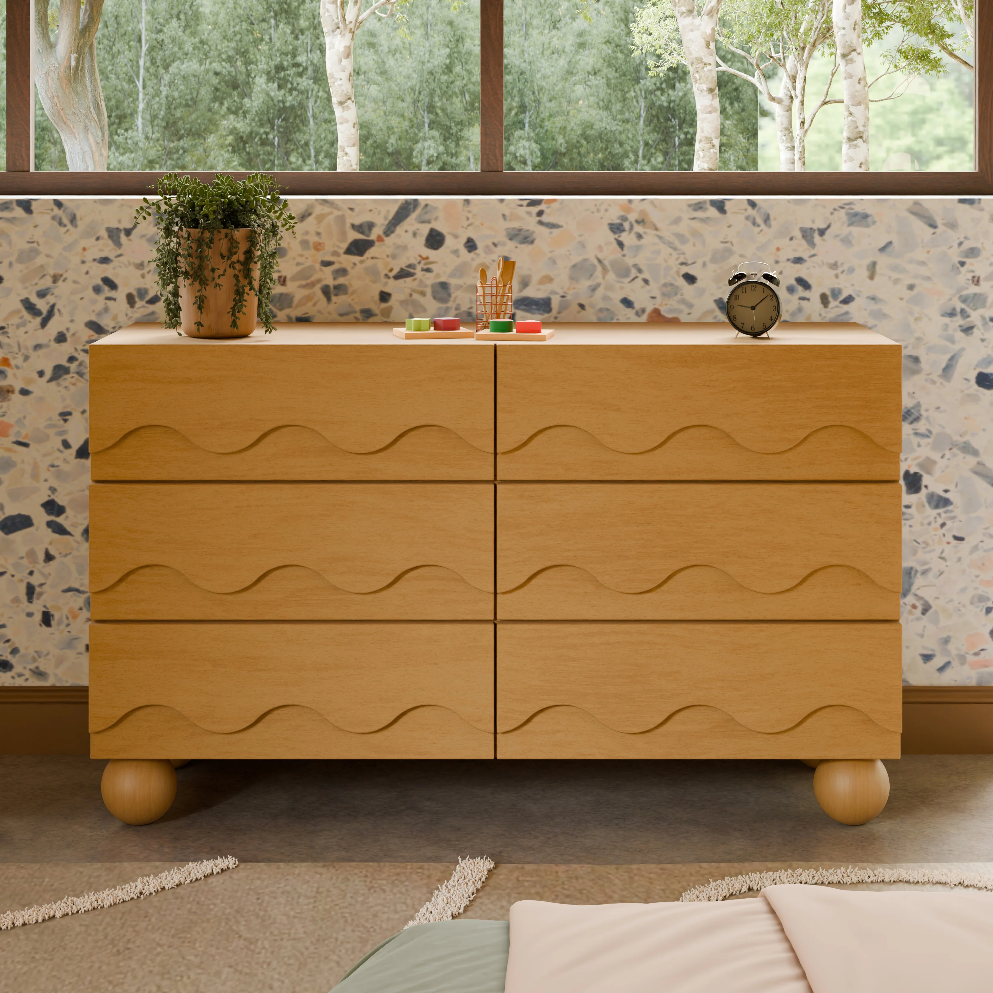Blkids Lido Wave 6 Drawer Assembled Dresser - Image 7