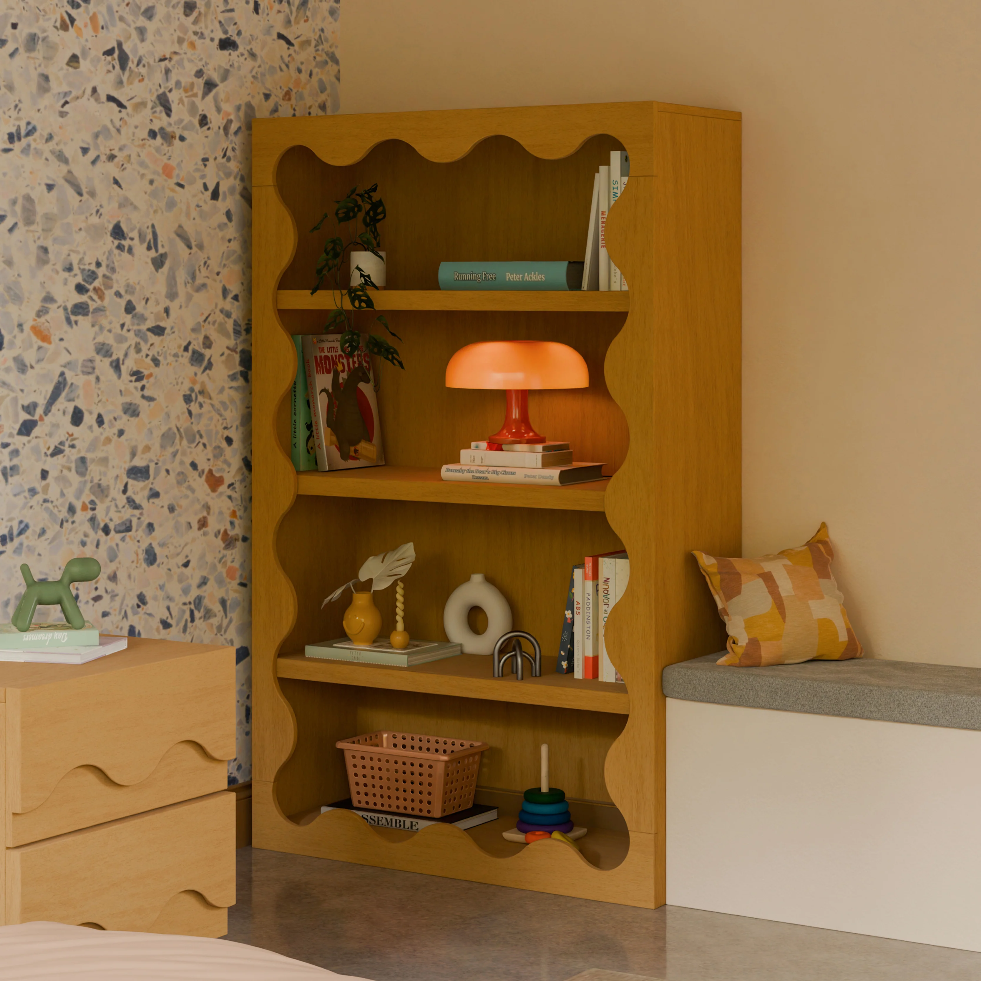 Blkids Lido Wave Bookcase - Image 12