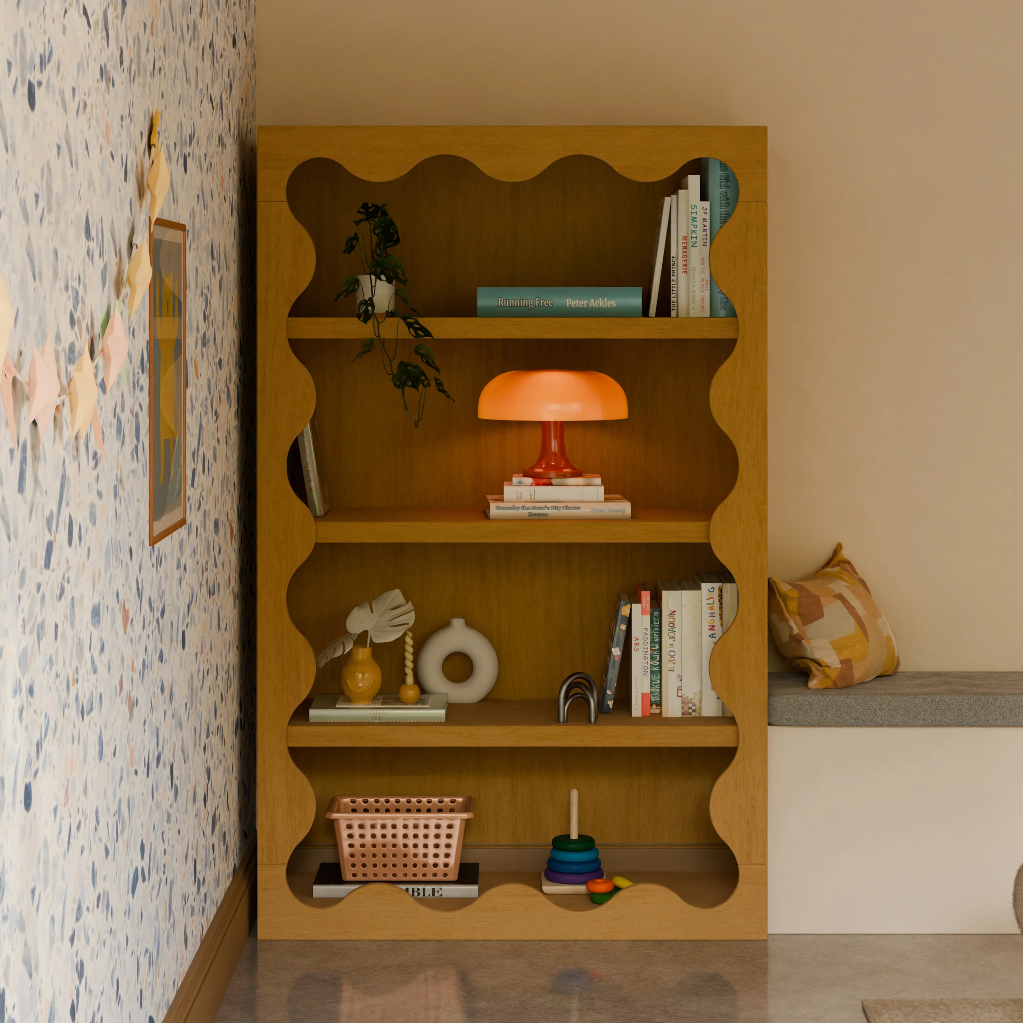 Blkids Lido Wave Bookcase - Image 13