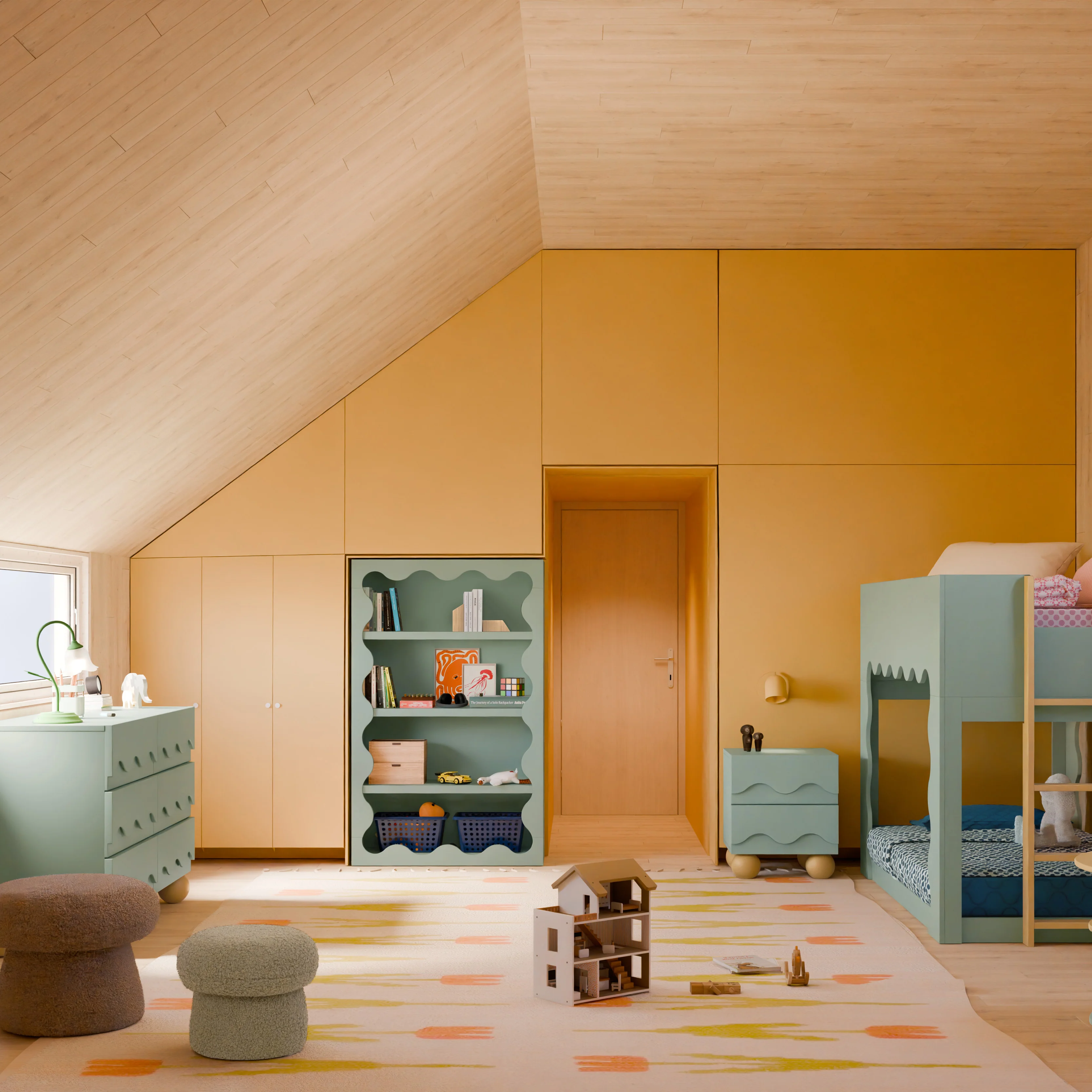 Blkids Lido Wave Bookcase - Image 25