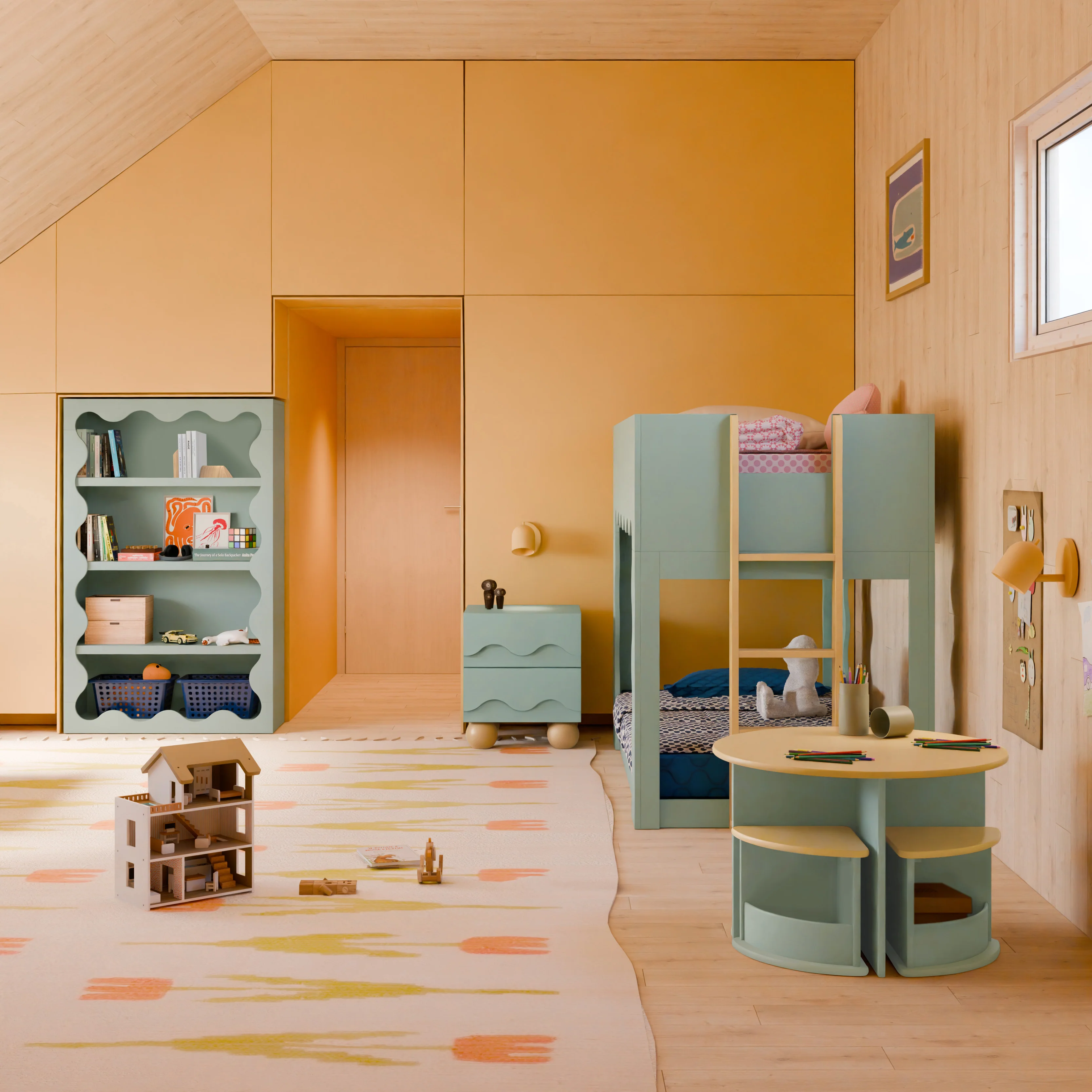 Blkids Lido Wave Bookcase - Image 27