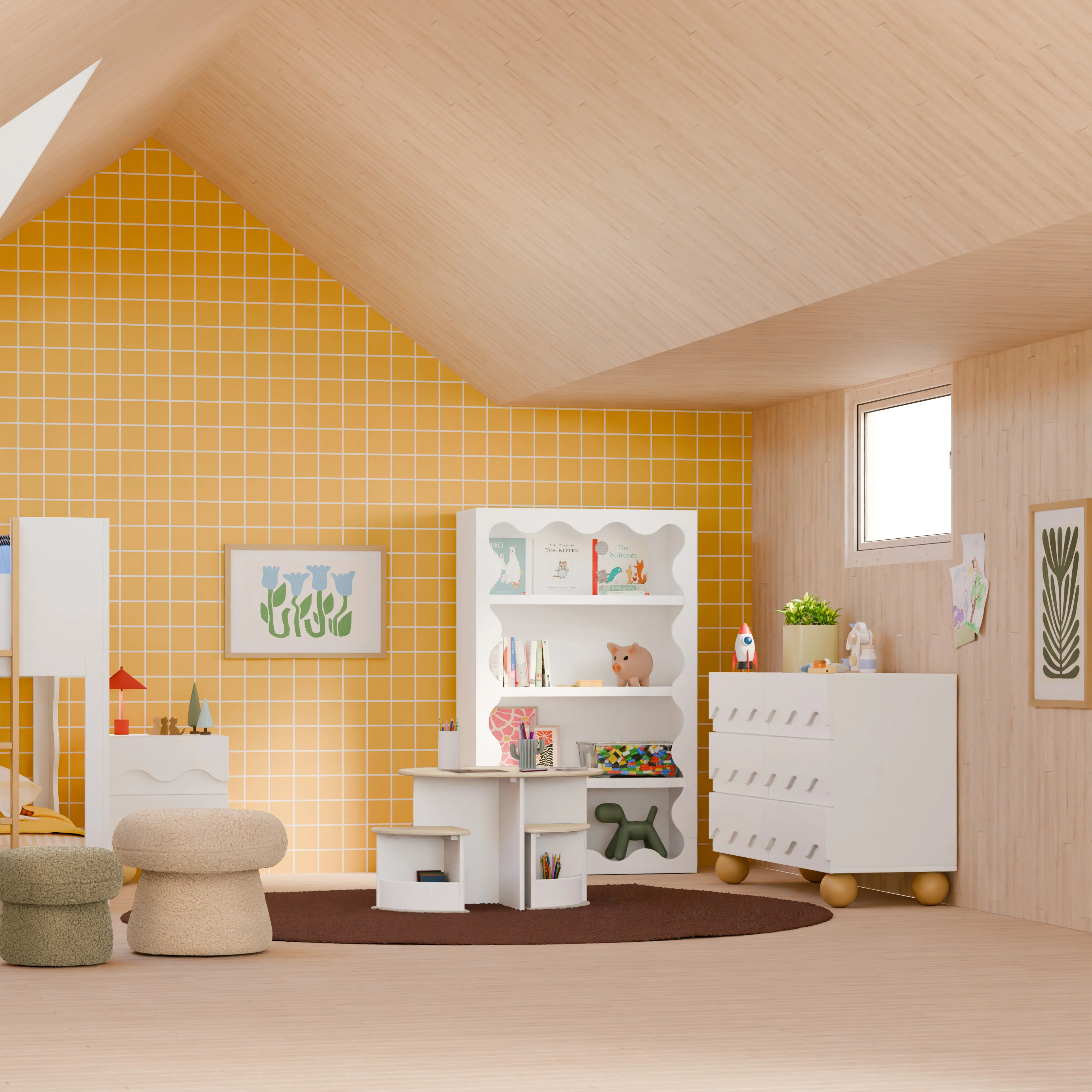 Blkids Lido Wave Bookcase - Image 36