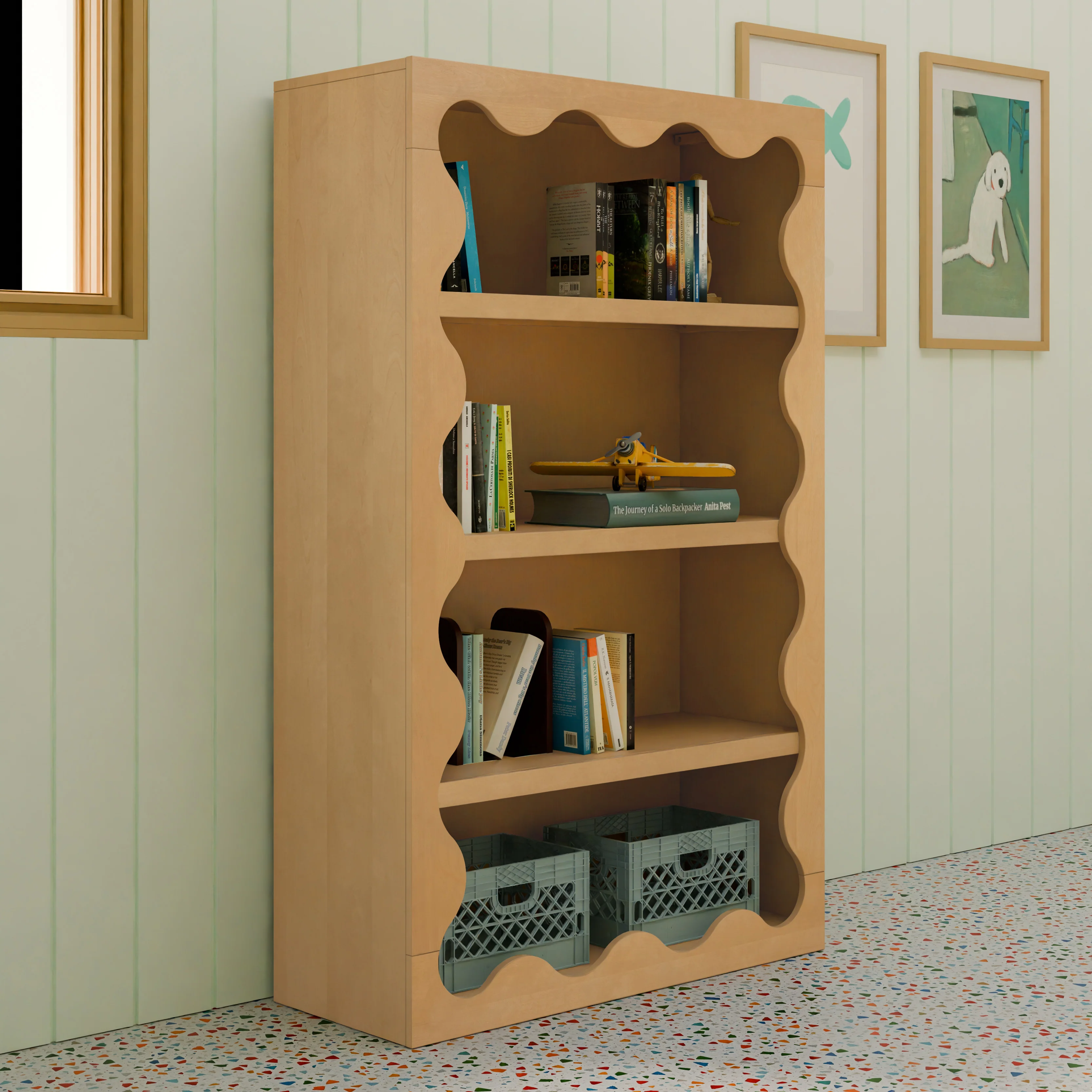 Blkids Lido Wave Bookcase - Image 8
