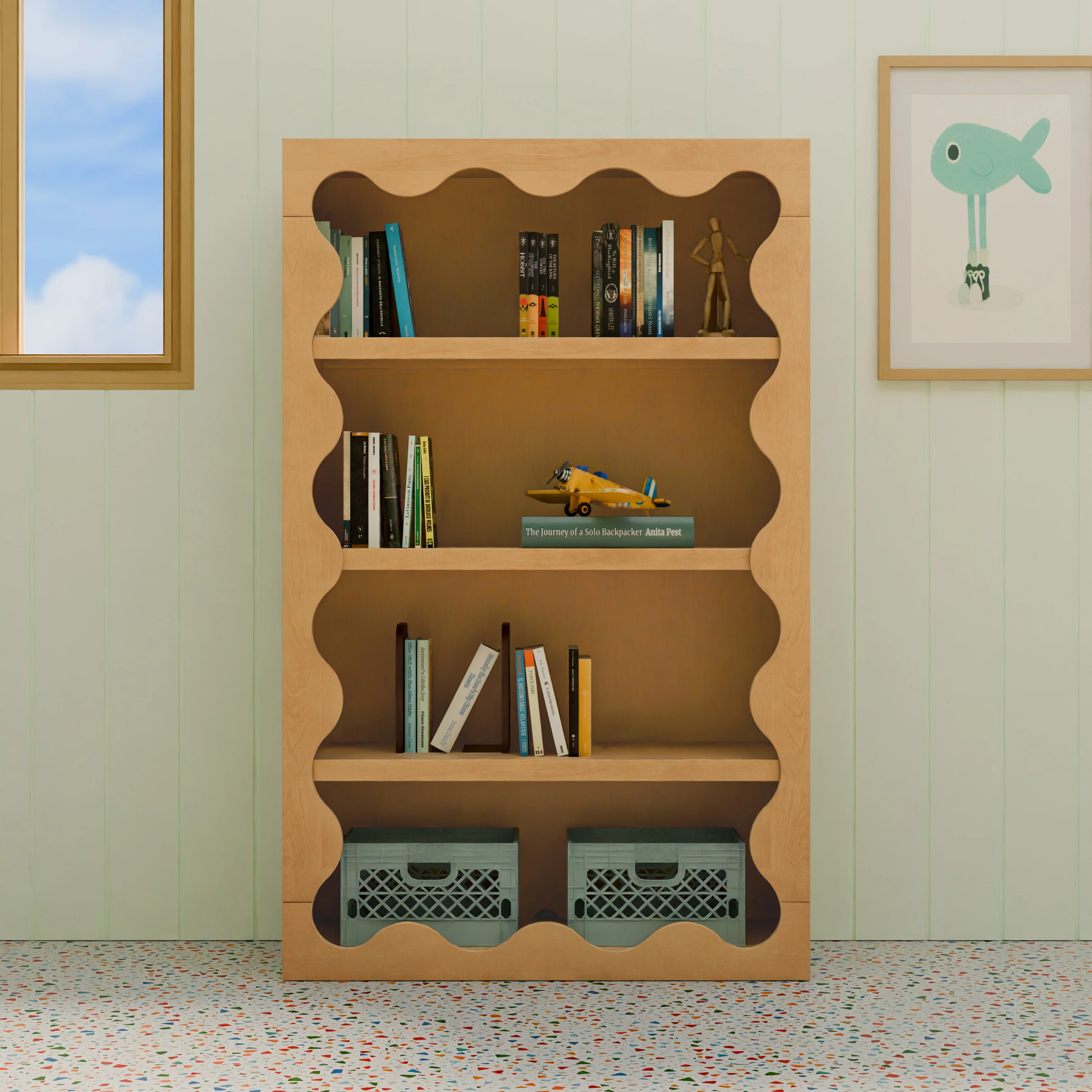 Blkids Lido Wave Bookcase - Image 9