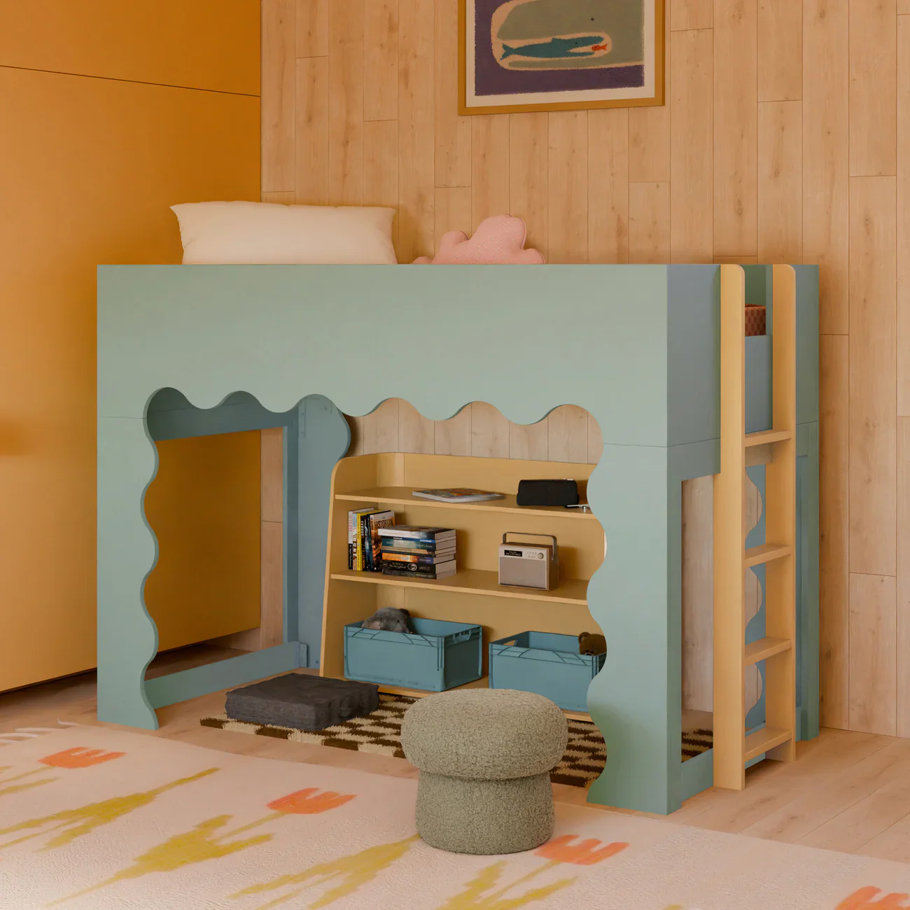 Blkids Lido Wave Low Loft Twin Bed - Image 22