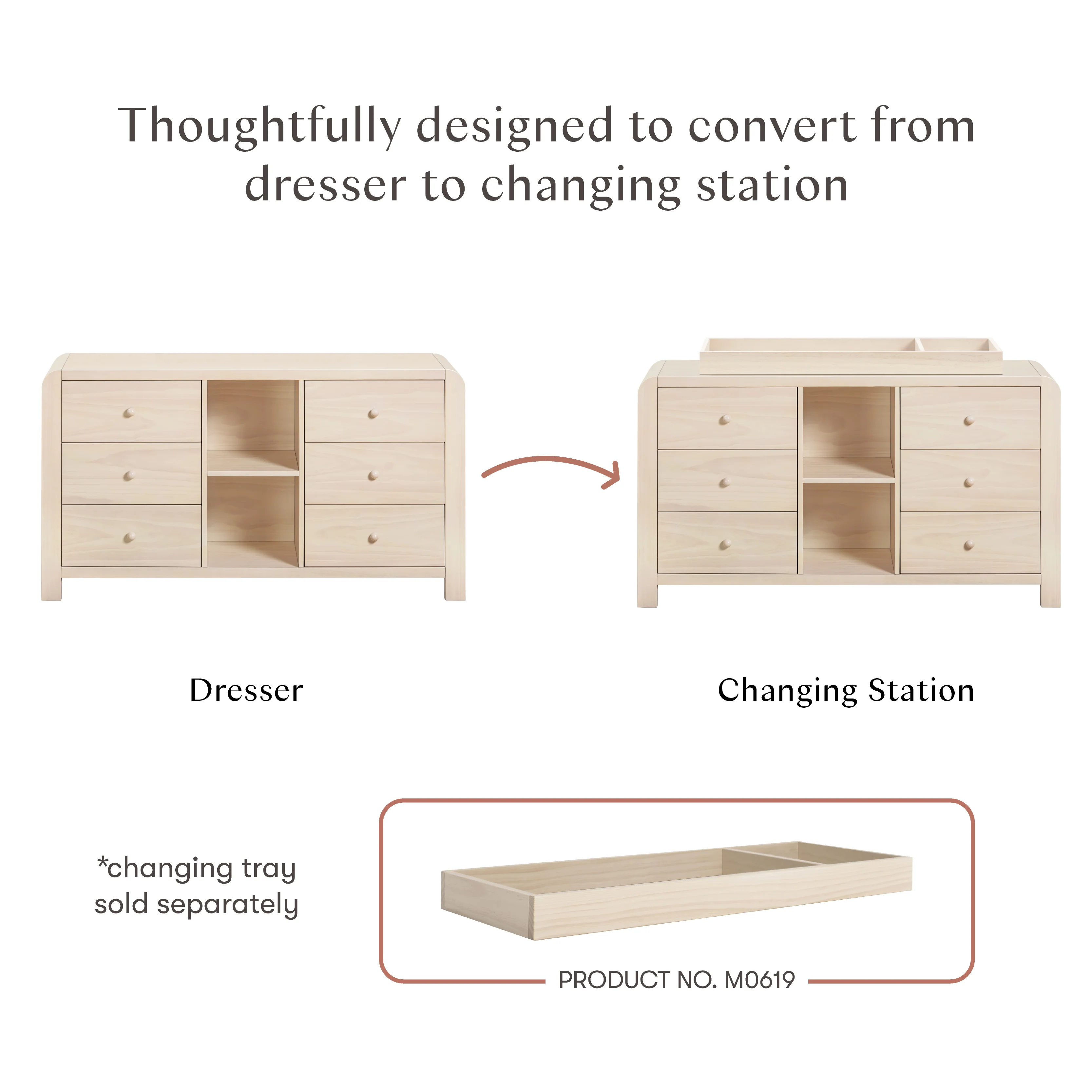 Blkids TipToe 6 Drawer Assembled Dresser with Cubbies - Image 15