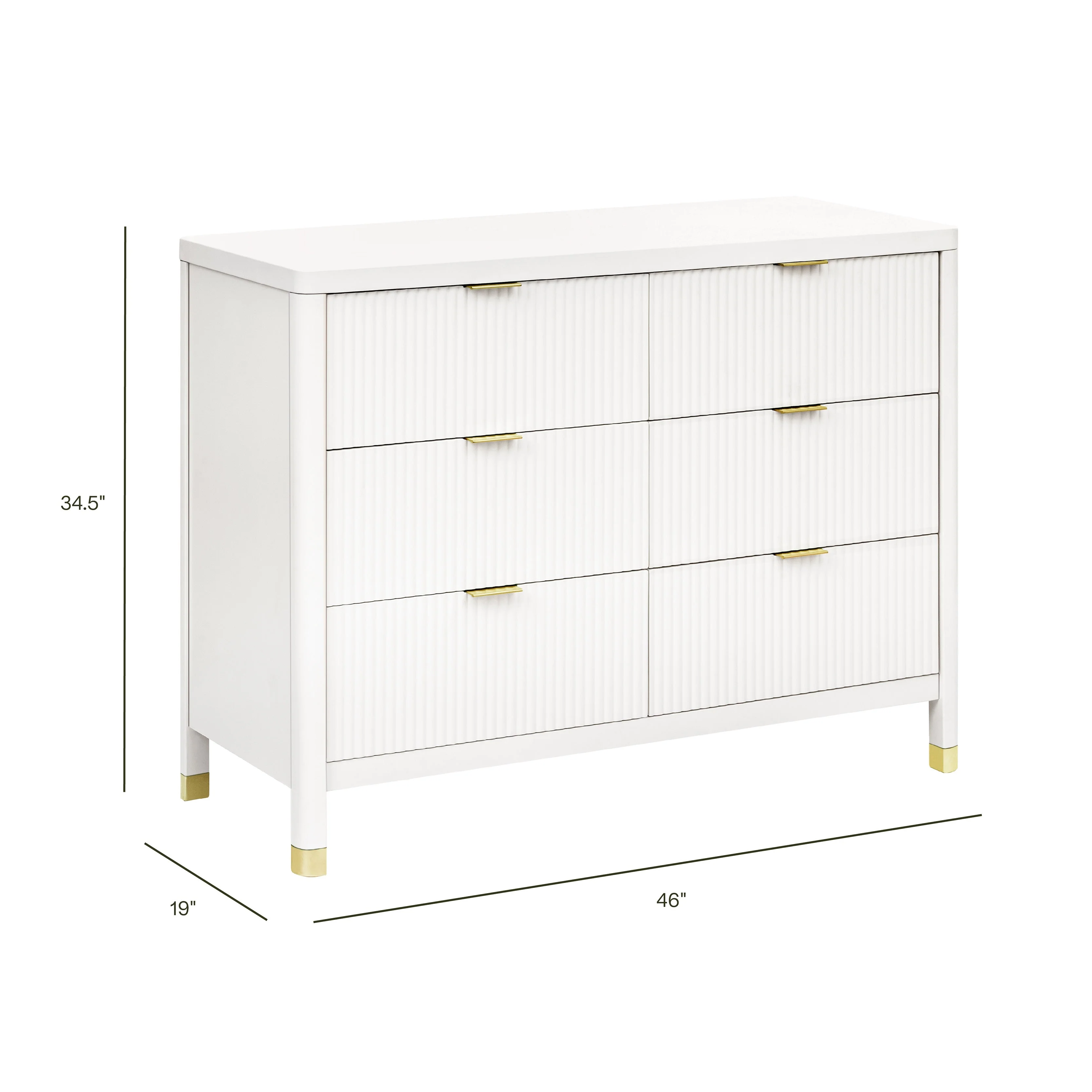 Brimsley Tambour 6 Drawer Assembled Dresser - Image 14