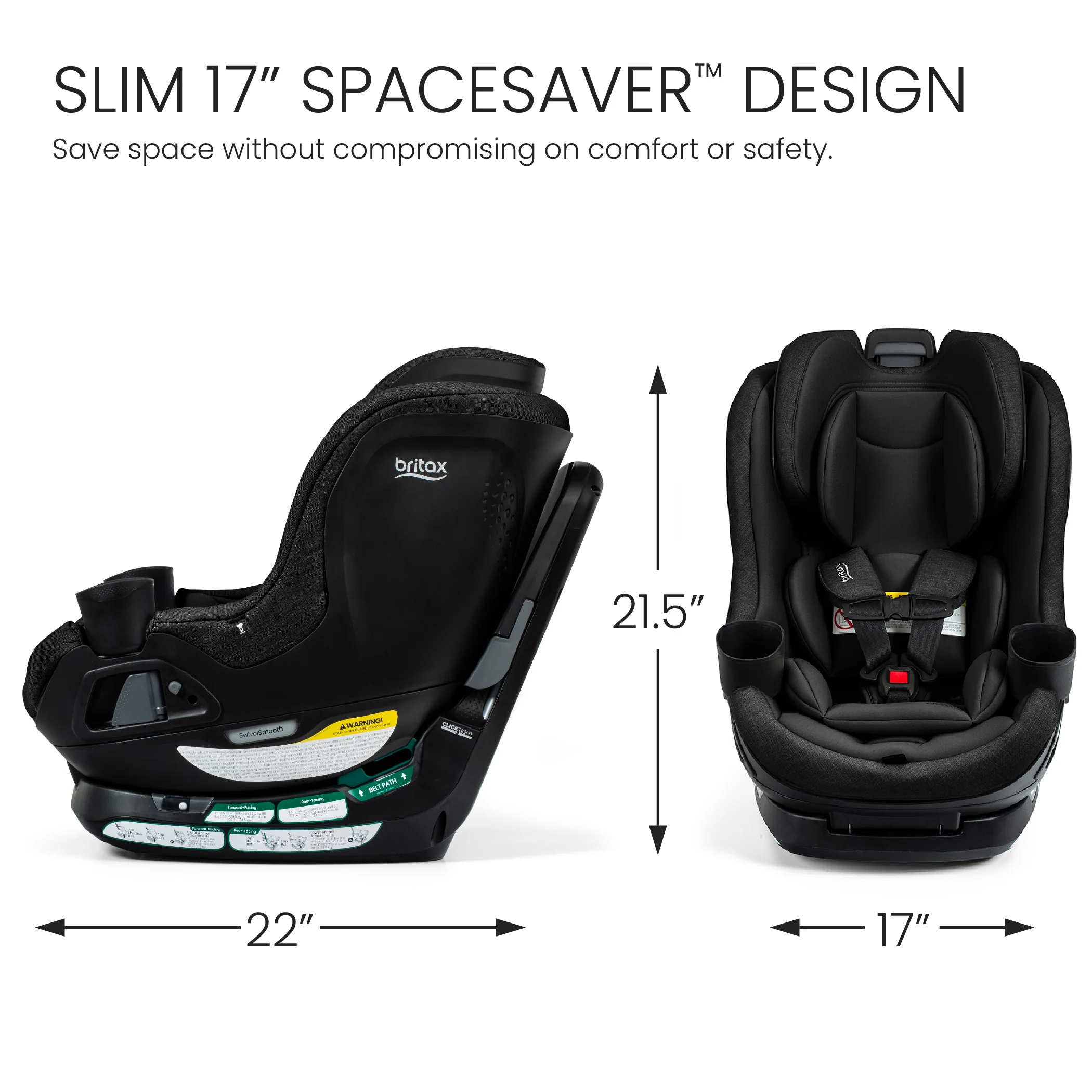 Britax Galaxy360™ Slim Rotating Convertible Car Seat With SwivelSmooth™ - Image 19