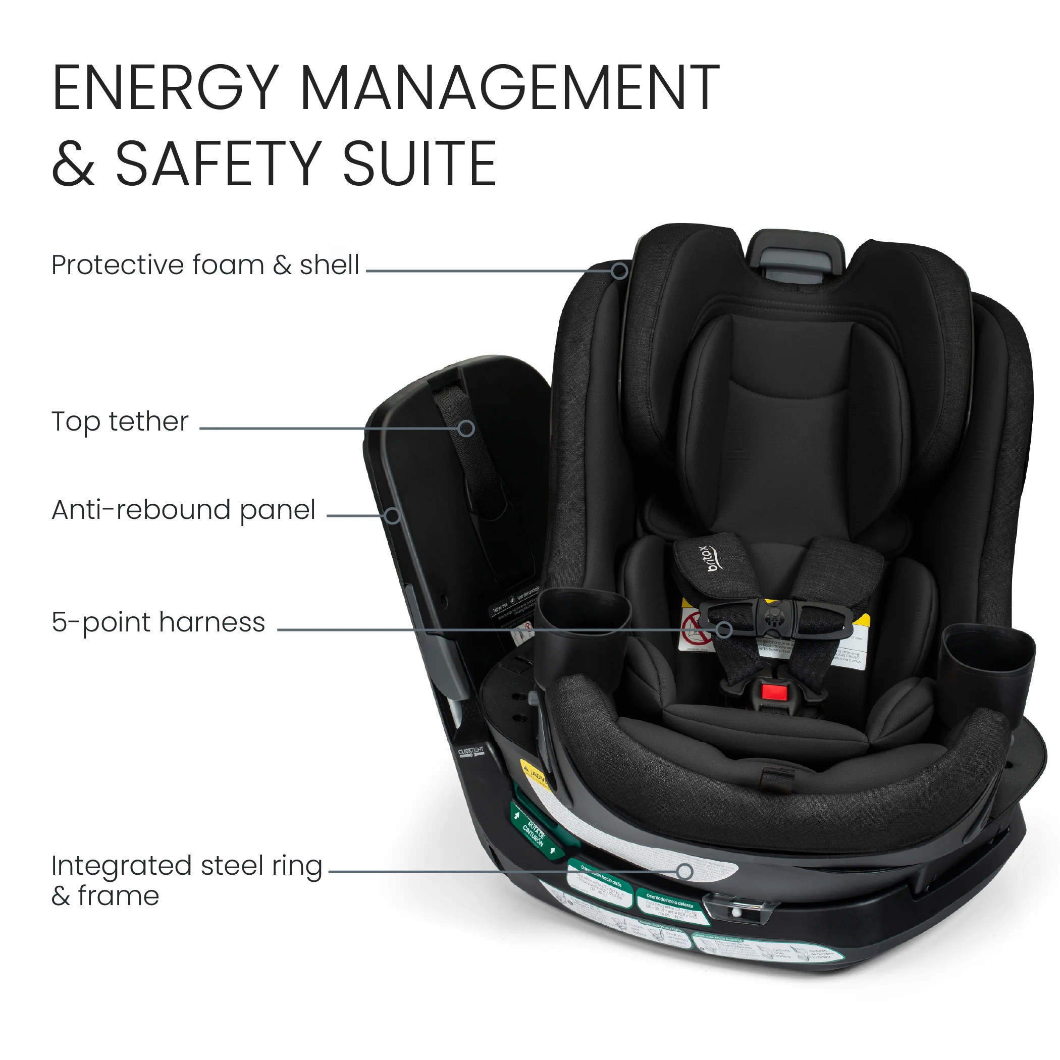 Britax Galaxy360™ Slim Rotating Convertible Car Seat With SwivelSmooth™ - Image 22