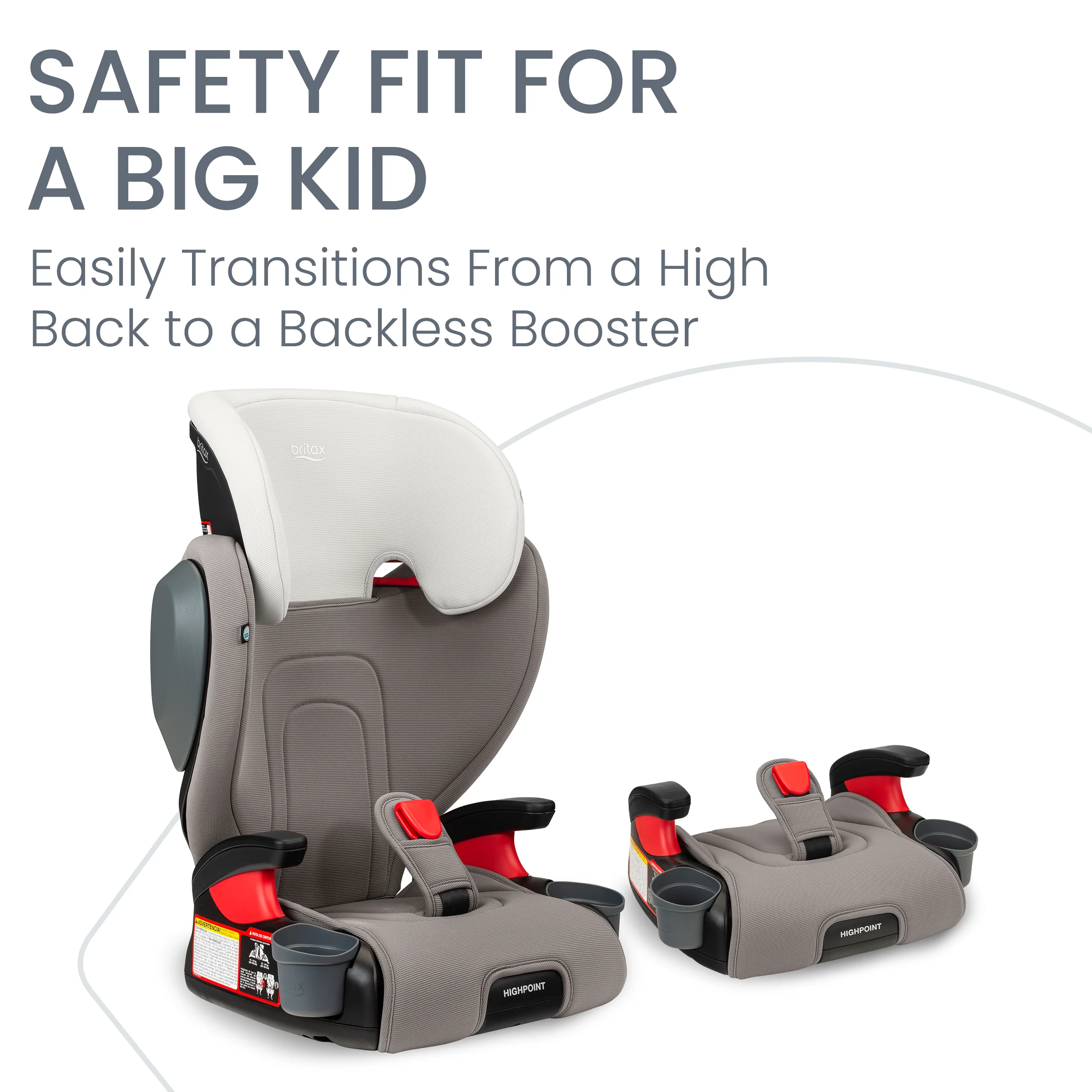 Britax Highpoint 2 Stage Belt Positioning Booster Car Seat - Image 19