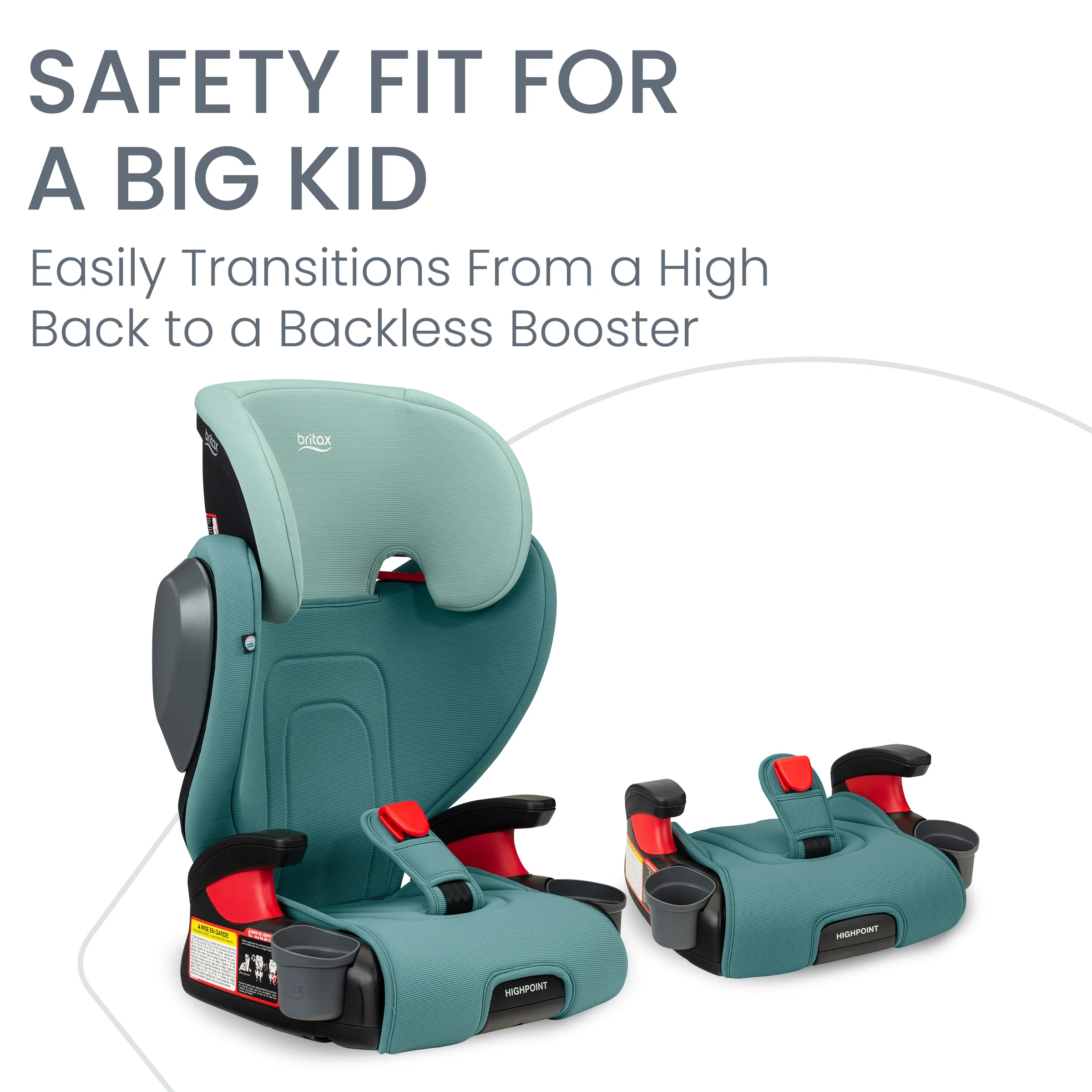 Britax Highpoint 2 Stage Belt Positioning Booster Car Seat - Image 21